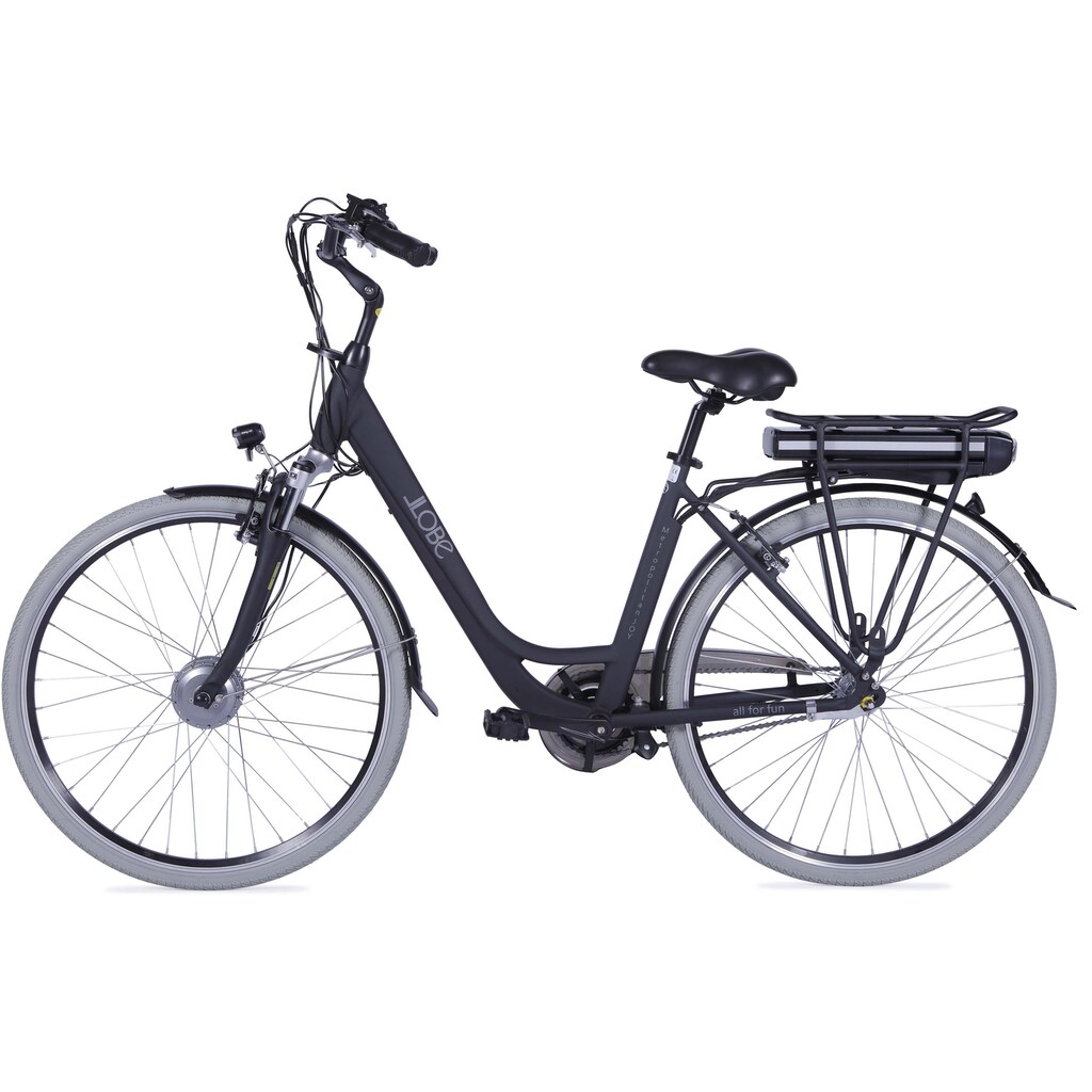 LLobe E-Bike »Metropolitan JOY 2.0, 10Ah«, 7 Gang, Shimano, Frontmotor 250 W