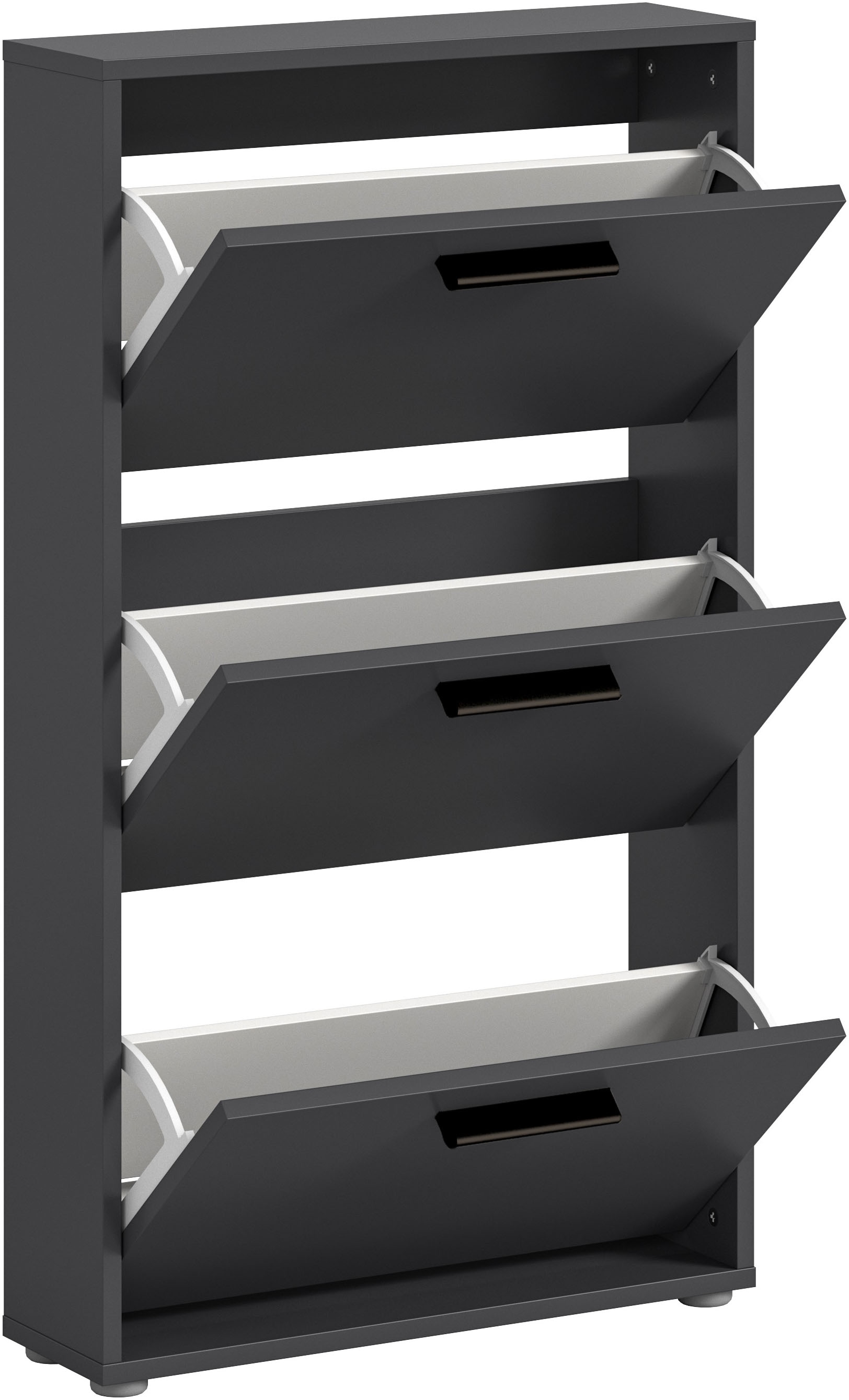 HBZ Schuhkipper »Sam Schuhkipper, Schuhschrank BxHxT 59x103x17 cm«, (1 St.), Schuhkipper, Schuhschrank mit 3 Klappen, BxHxT 59x103x17cm