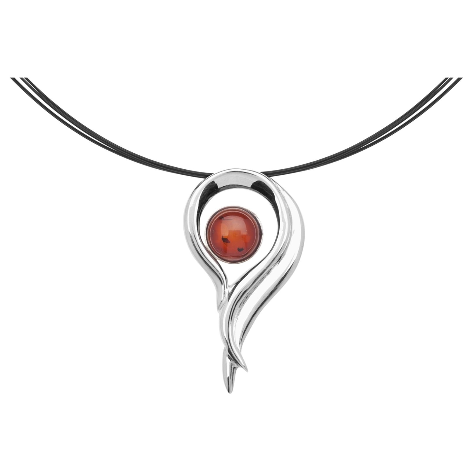 OSTSEE-SCHMUCK Kette mit Anhänger »- Vada - Silber 925/000 - Bernstein«