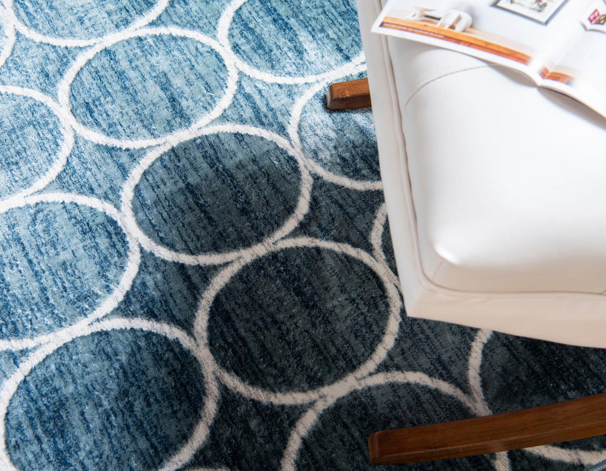 Myflair Möbel & Accessoires Teppich »Titan Trellis, LAGERRÄUMUNG!«, rechteckig, 13 mm Höhe, Kurzflor, gewebt, modernes Design, Motiv Kreise