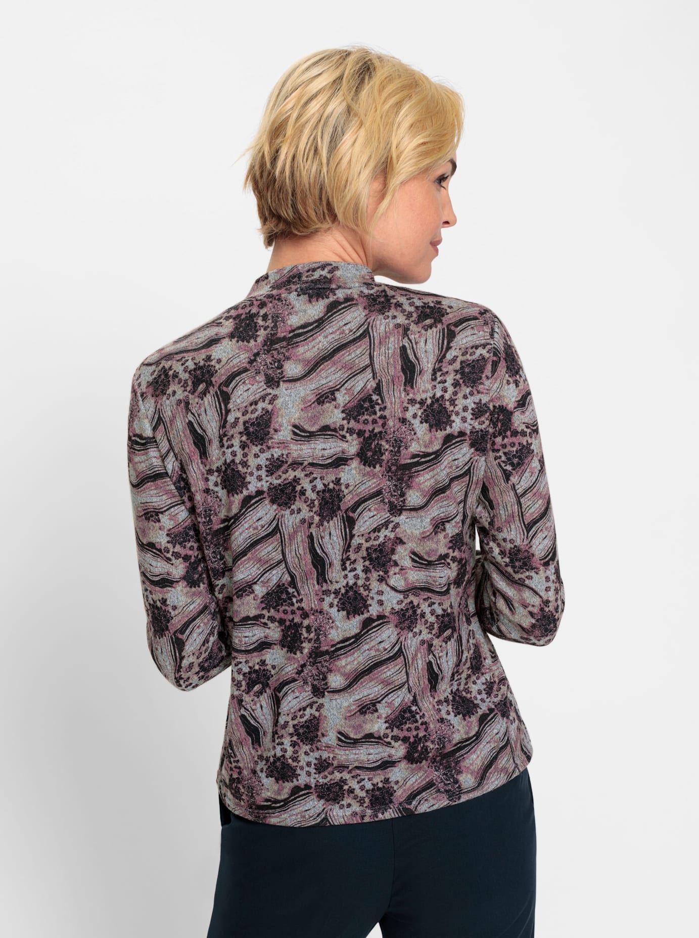 Classic Stehkragenshirt »Winter-Shirt«, (1 tlg.)