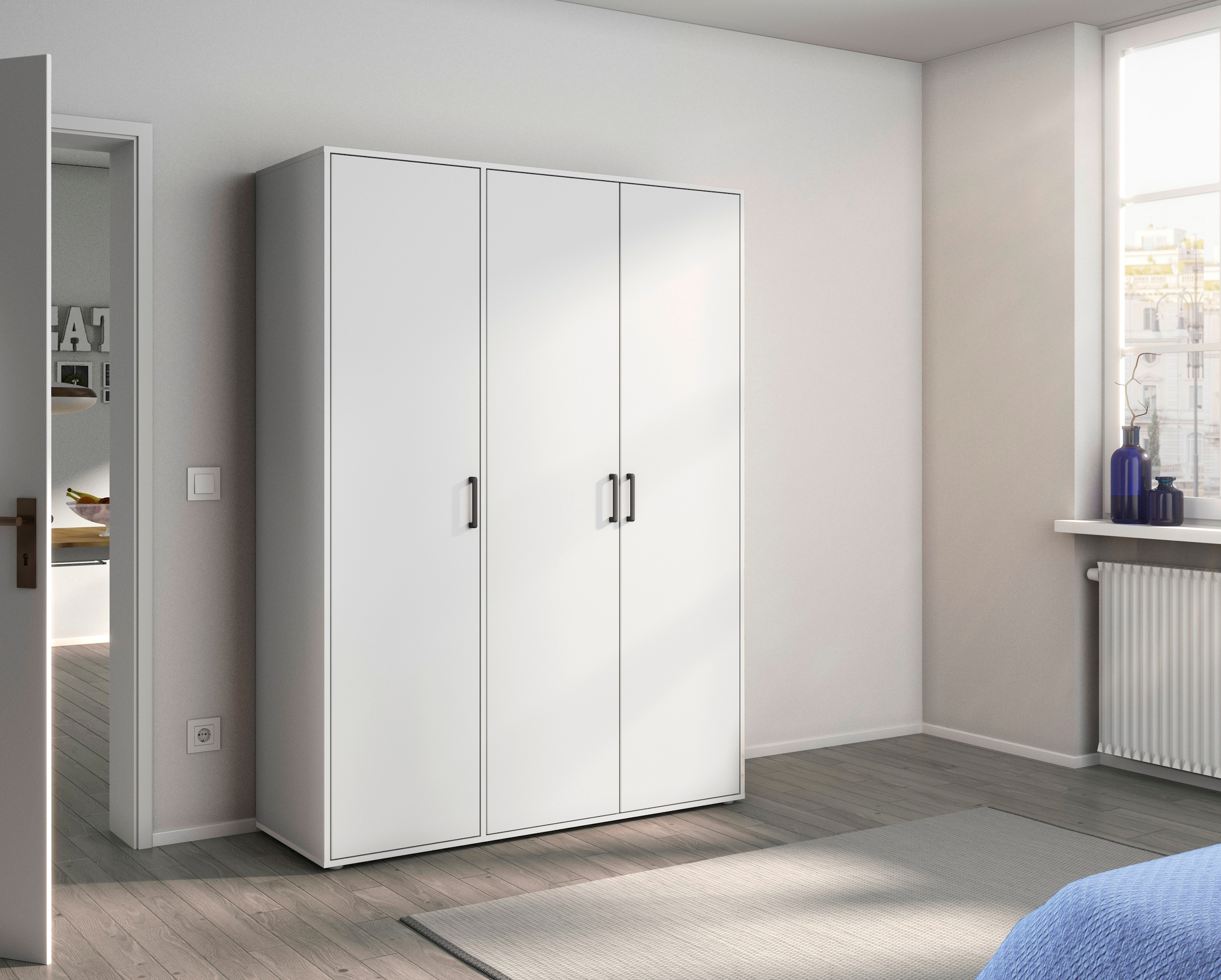 rauch Kleiderschrank »VOYAGER Otto´s Choice Garderobe Wäscheschrank TOPSELLER Schlafzimmer« in 3 verschiedenen Ausstattungen BASIC/CLASSIC/PREMIUM,  Schrank mit modernen Griffen in  viel Stauraum MADE IN GERMANY