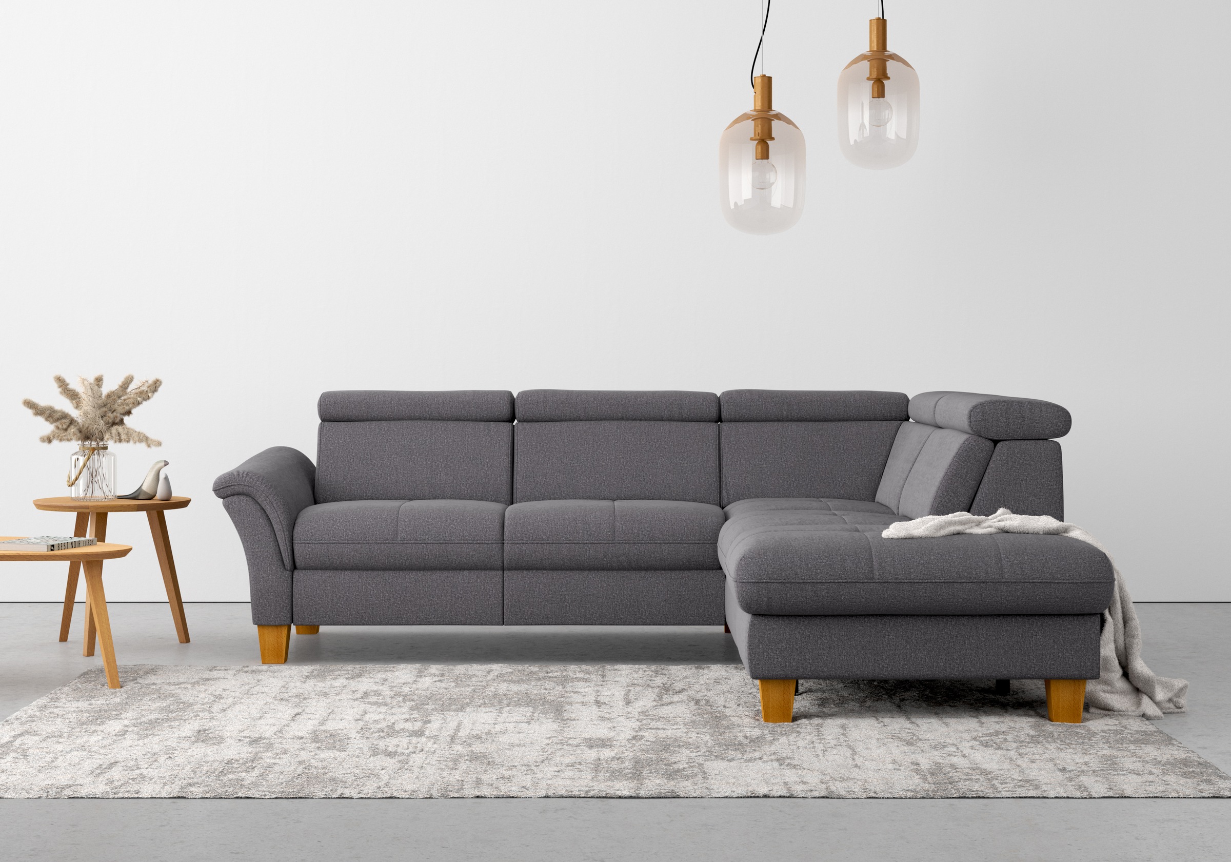 Home affaire Ecksofa »Lindgren L-Form«, wahlweise mit TV-Funktion, Stauraum und Kopfteilverstellung