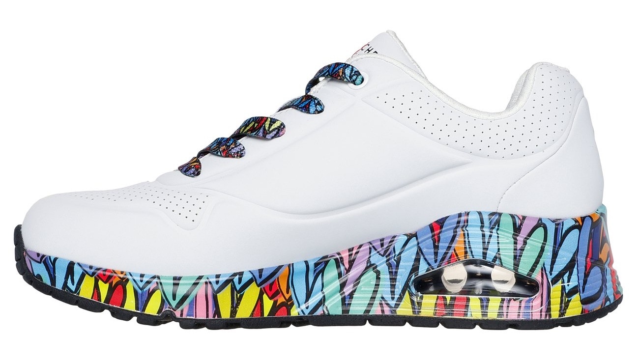 Skechers Sneaker »UNO«  Plateausneaker, Schnürschuh mit Keilabsatz