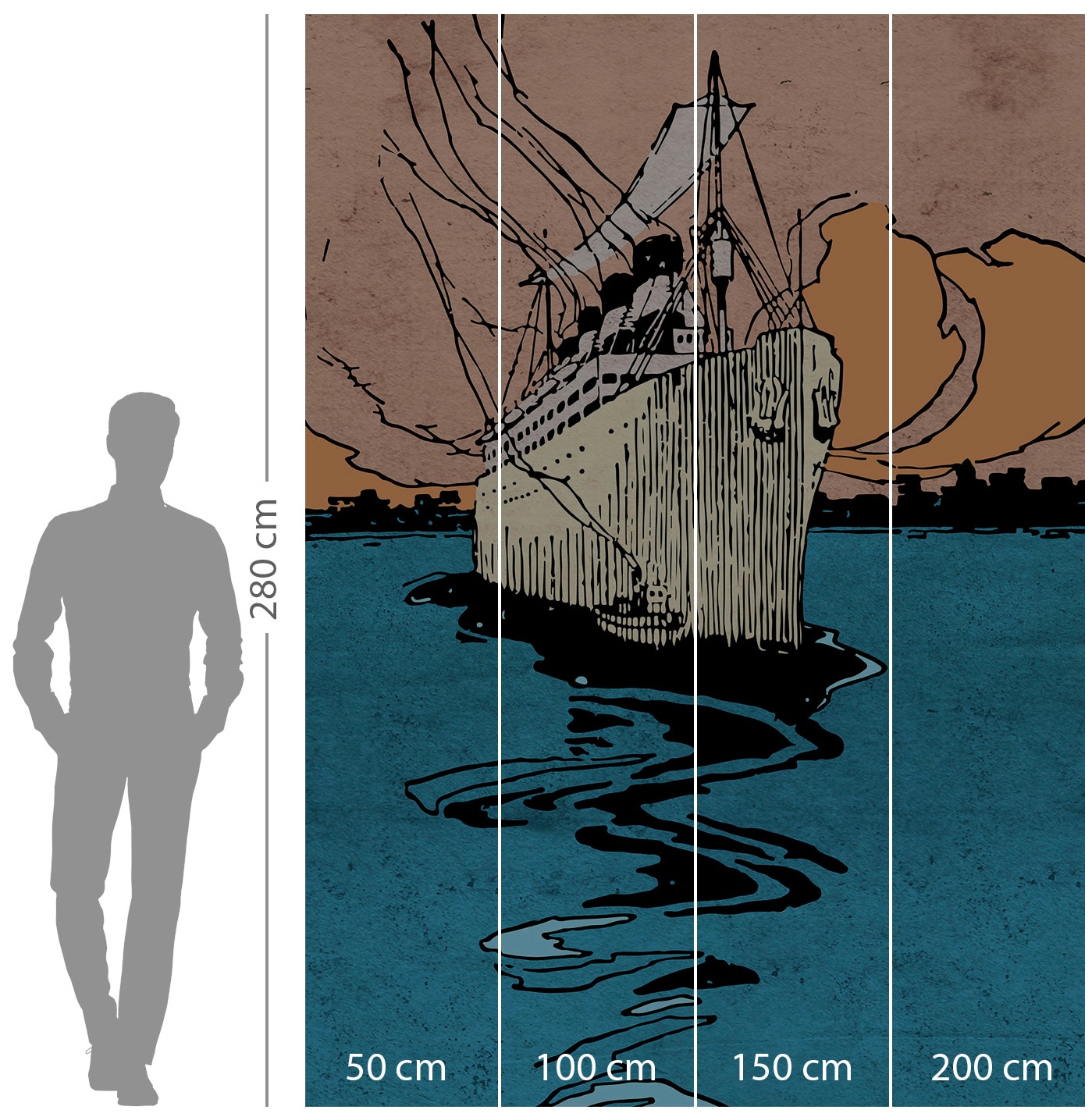 Komar Vliestapete »La Nave«, 200x280 cm (Breite x Höhe)