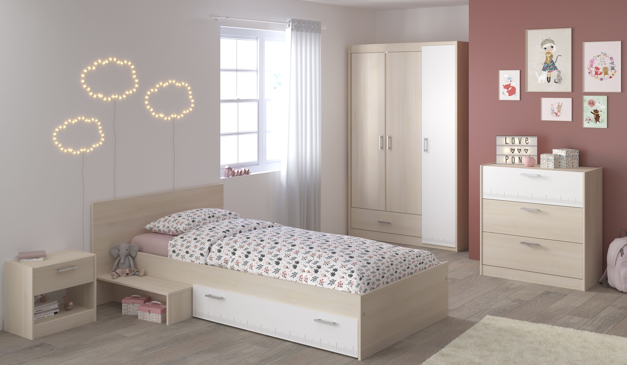 Parisot Jugendzimmer-Set »Parisot Kinderimmer Charly 12«, (4 tlg.)