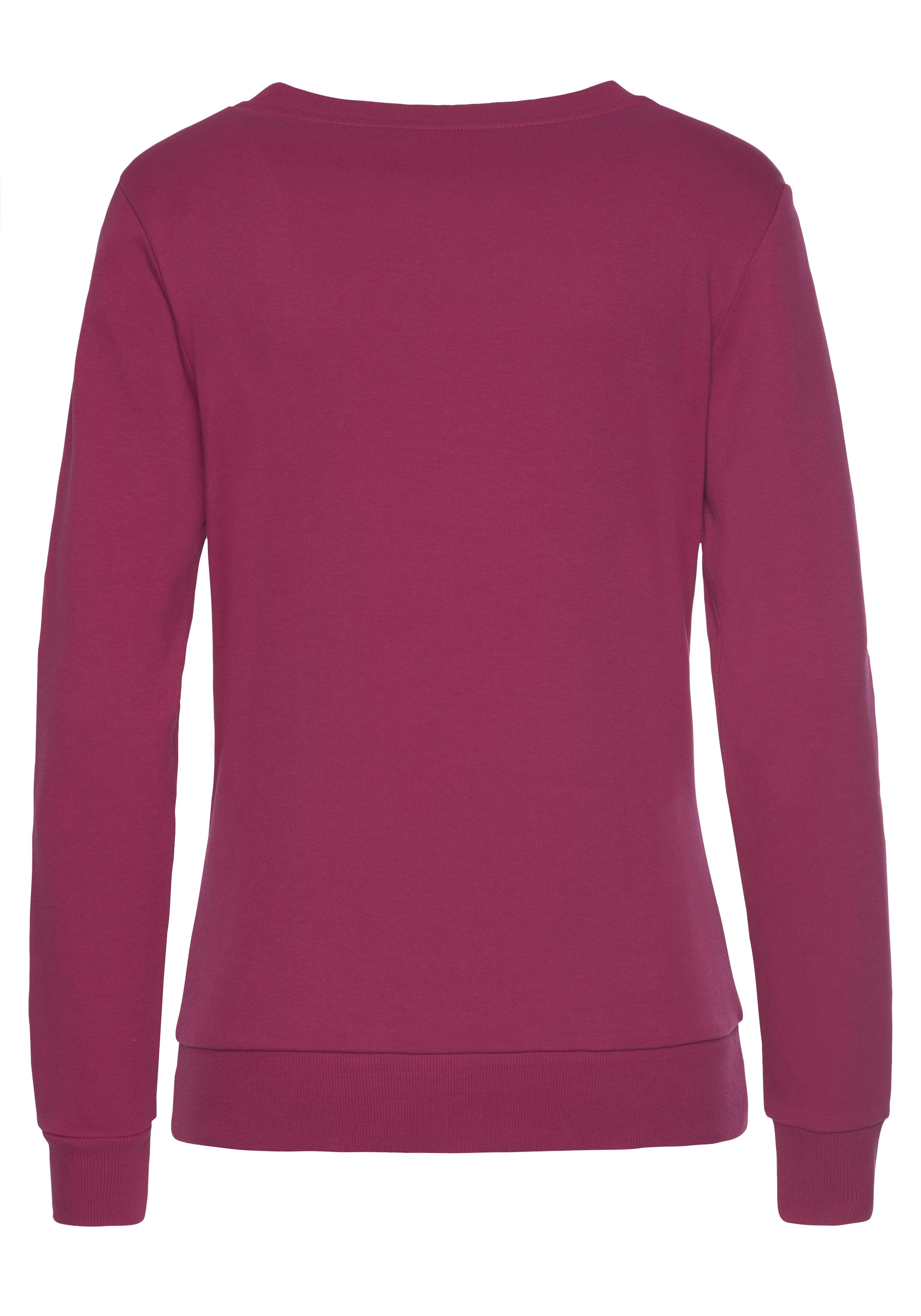Bench. Loungewear Sweatshirt, mit glänzender Logostickerei, Loungewear, Loungeanzug