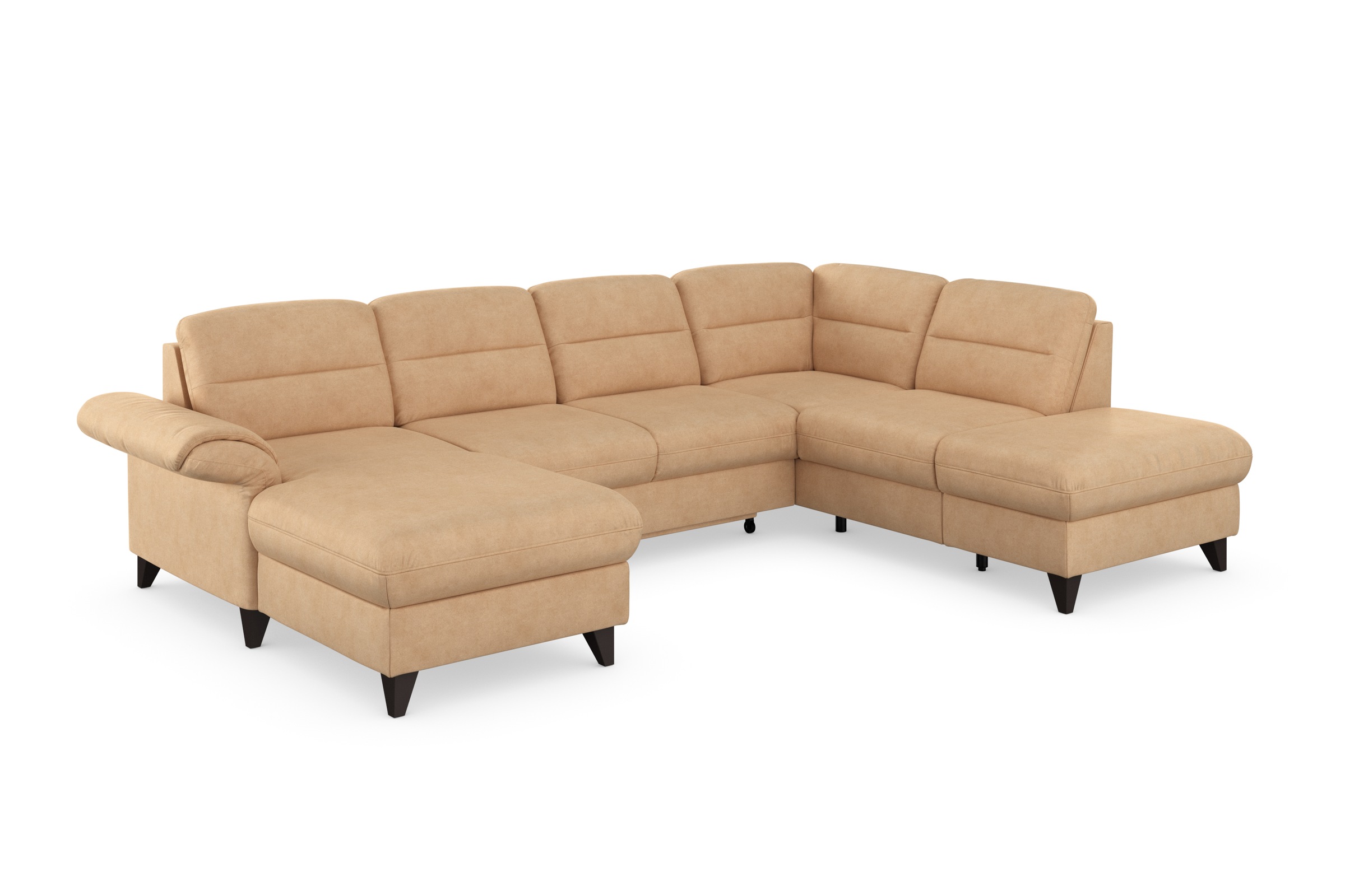 sit&more Wohnlandschaft »Mellum U-Form«, Federkern, wahlweise mit Bettfunktion, Stauraum und Armteilfunktion
