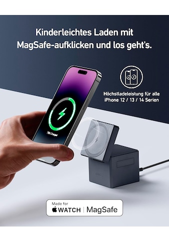 Smartphone-Ladegerät »Charger 3-in-1 Cube with MagSafe«