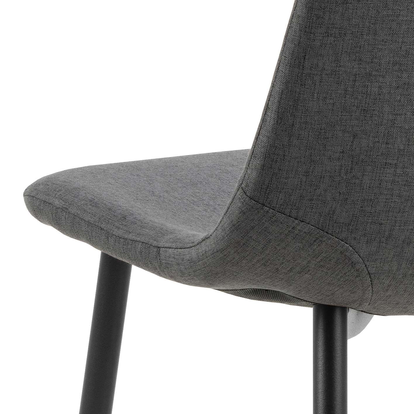 ACTONA GROUP Esszimmer-Set »Esspruppe, Speisetisch mit Wohnzimmerstühlen«, (Komplett-Set, 5 St., 1x Tisch + 4x Stuhle), Rechteckig Esstisch+4x Stühle,Wildeiche Melamin,dunkelgrau,120x80x75cm