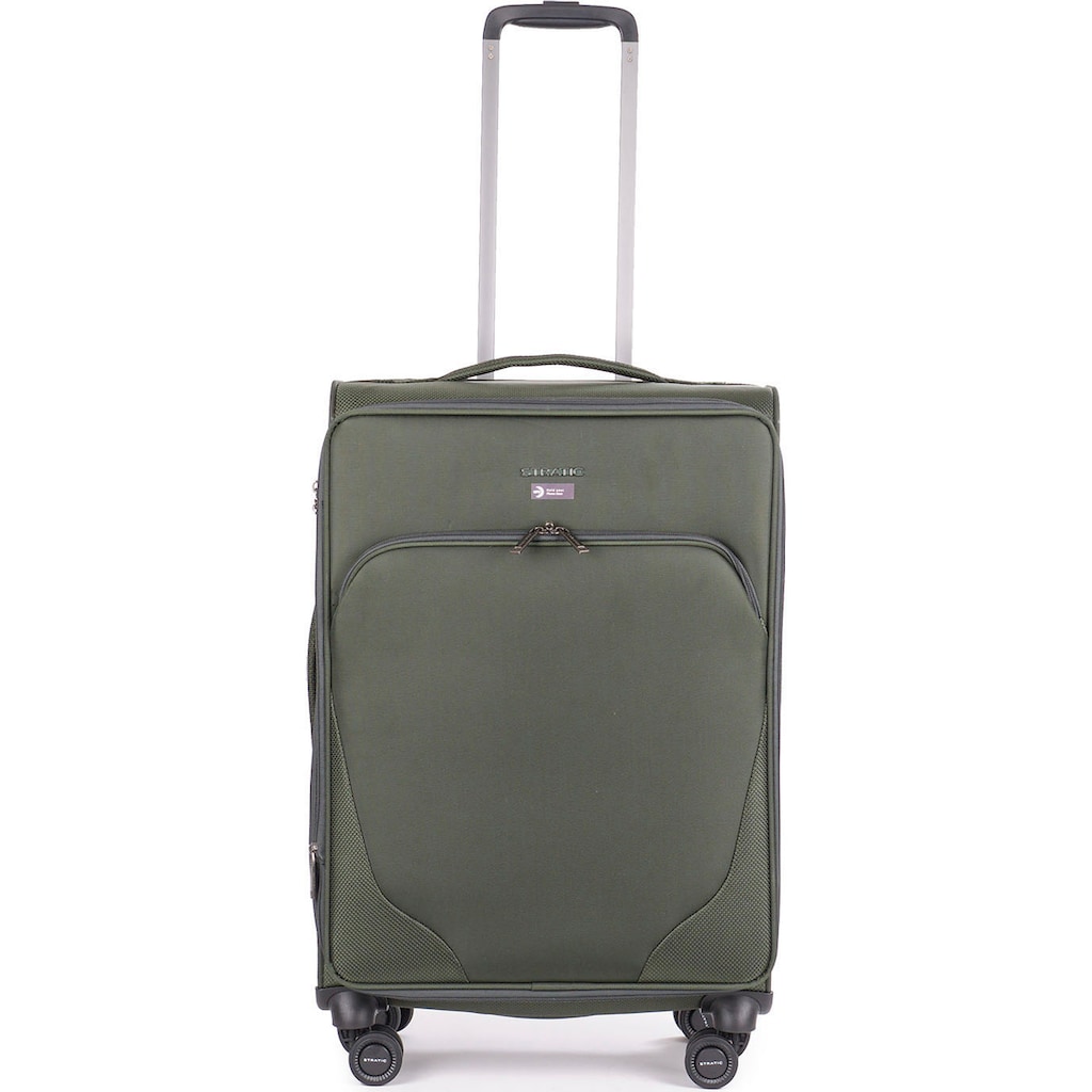 Stratic Weichgepäck-Trolley »Mix M, dark green«, 4 Rollen