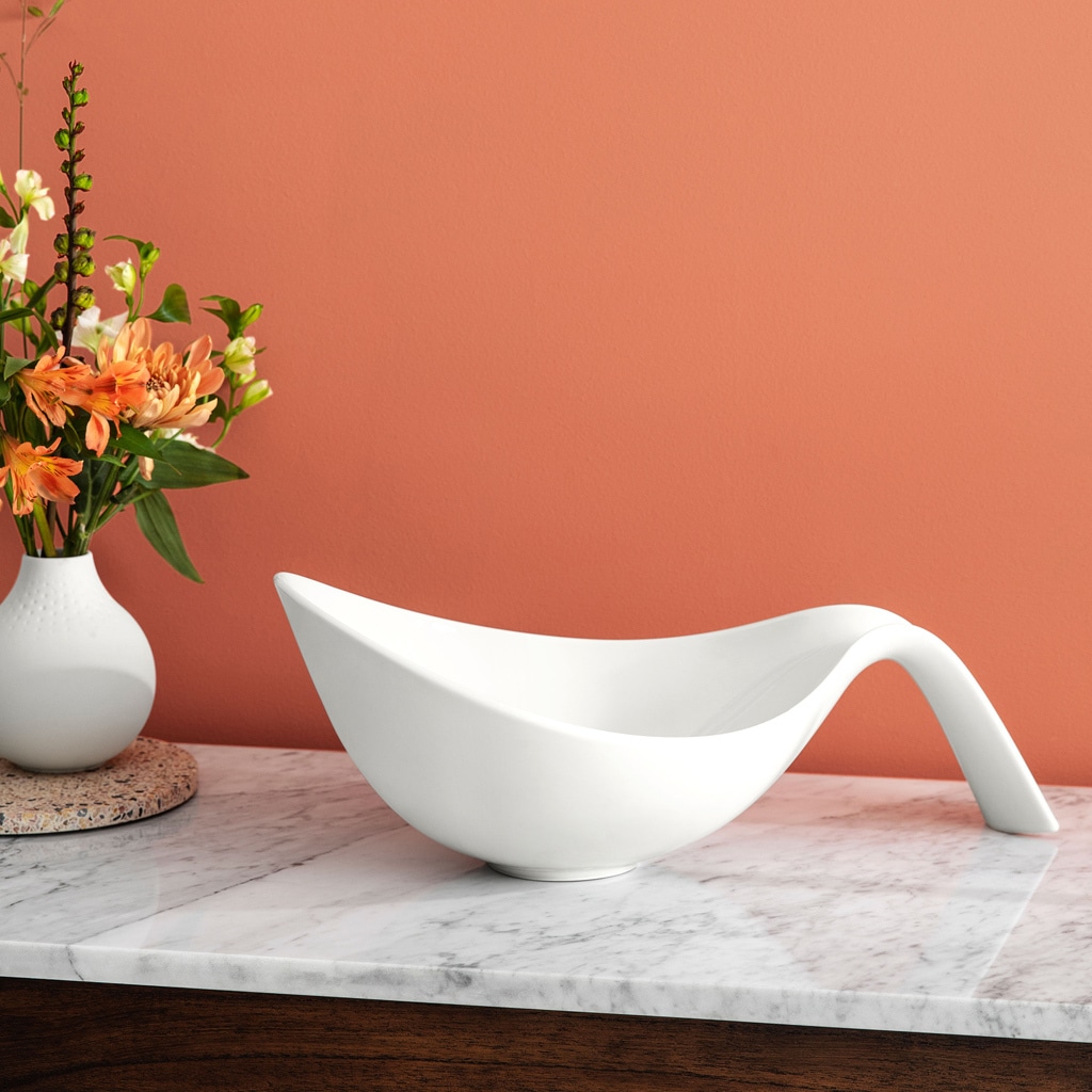 Villeroy & Boch Schale »Schüssel mit Griff Flow 1,8 l weiß«