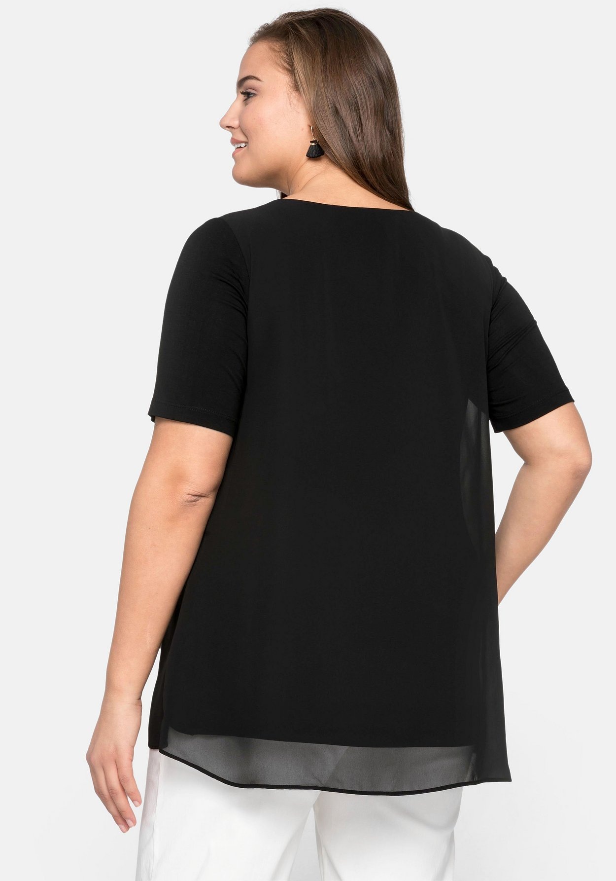 Sheego Blusenshirt »Blusenshirt im Lagenlook«