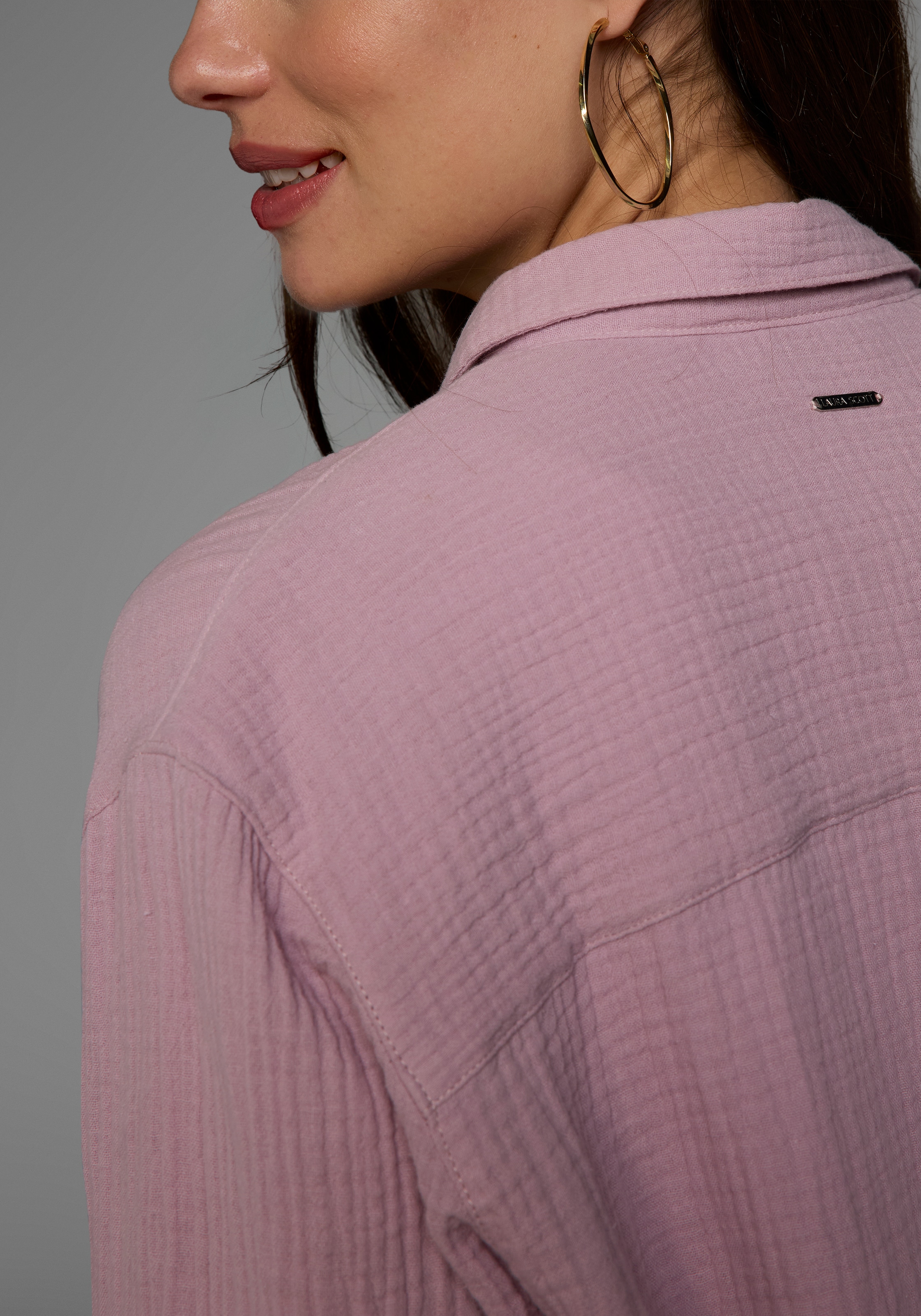 Laura Scott Longbluse, in Musselin-Qualität