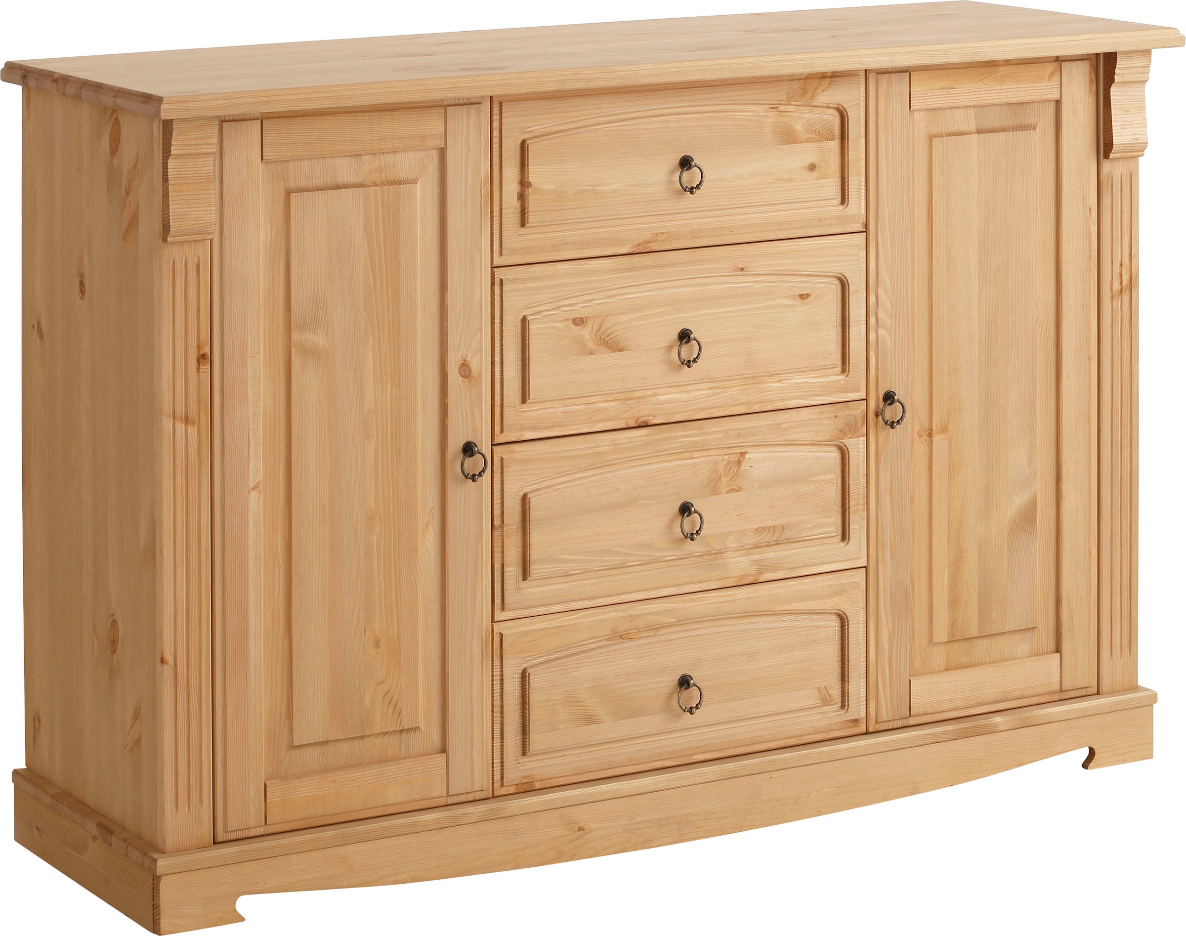 Home affaire Sideboard »Anna«, Kommode aus massiver Kiefer, FSC®, Breite 140 cm