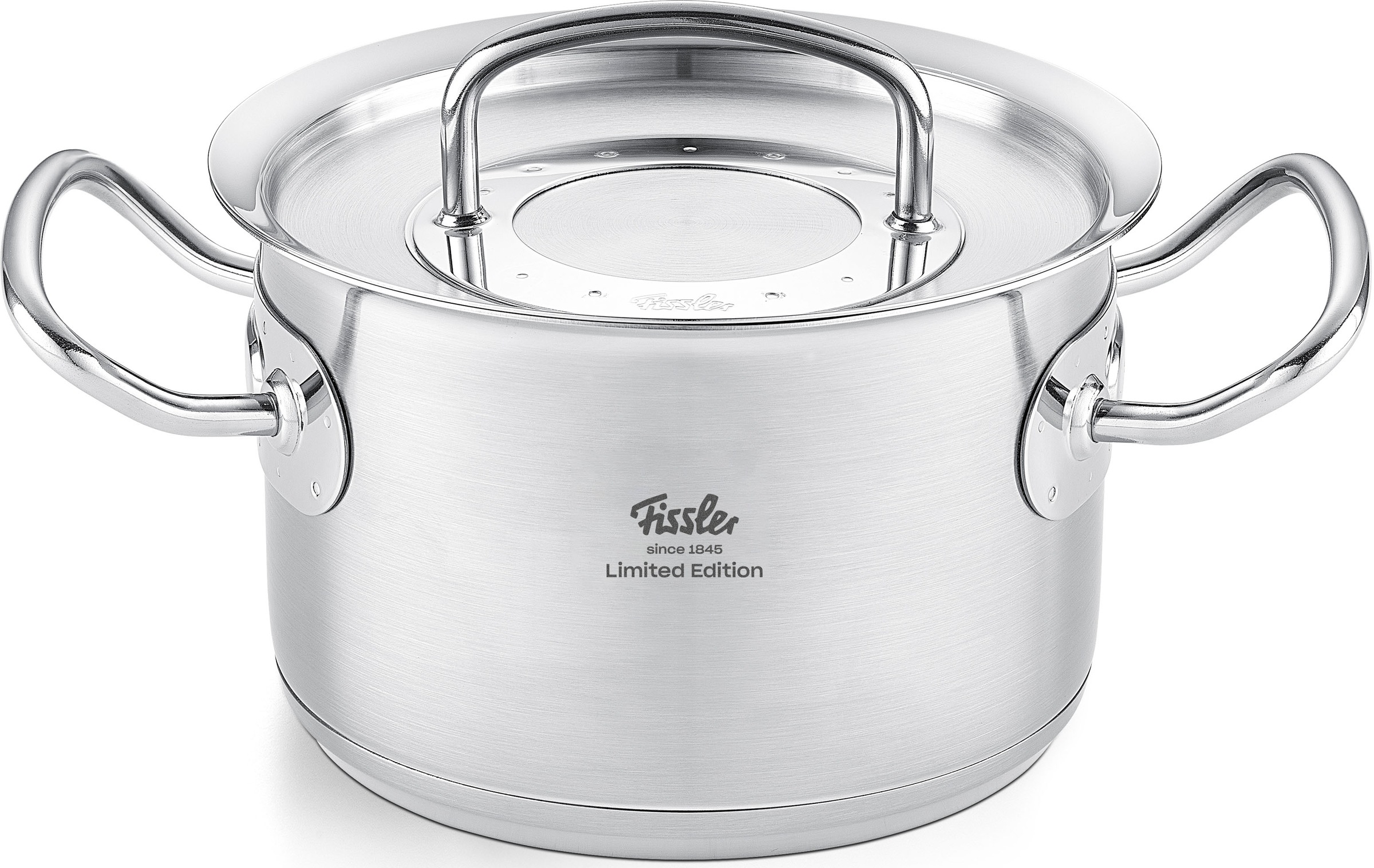 Fissler Topf-Set »Original-Profi Collection® Retro« Set, 3 Kochtöpfe,1 Bratentopf, 1 Stielkasserolle, 4 Metalldeckel, 9 Stk. tlg. Edelstahl 18/10
