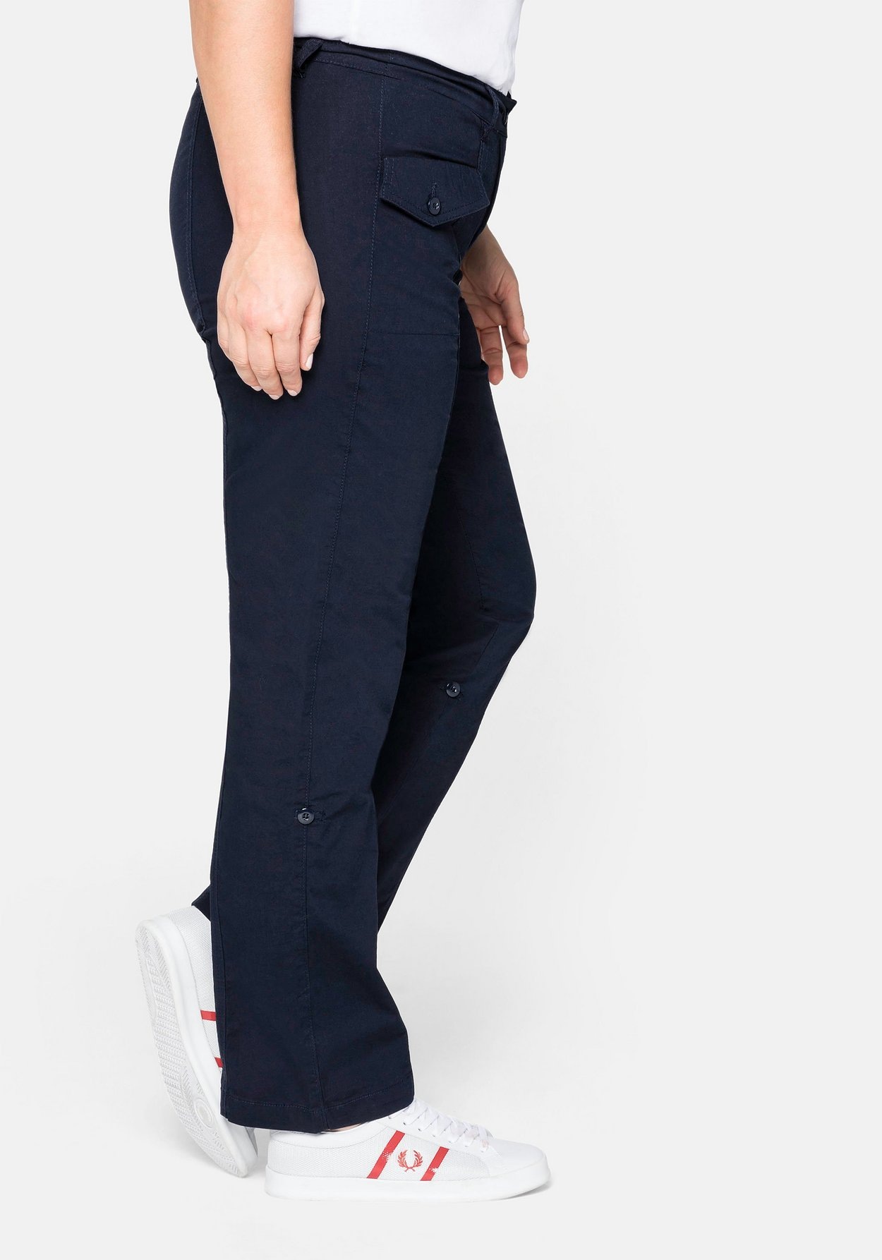 Sheego Cargohose »Hose Mit Krempelfunktion«