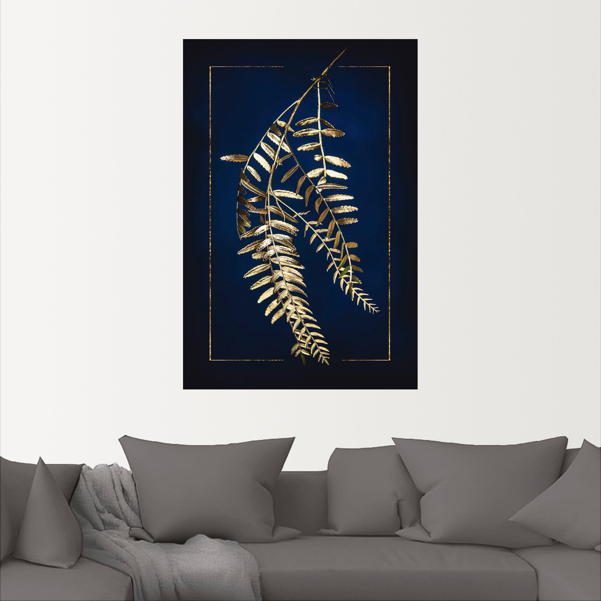 Artland Wandbild »Goldener Pfefferbaum«, als Wandaufkleber versch. oder Leinwandbild, Poster Größen in Blätterbilder, bequem St.), (1 kaufen Alubild