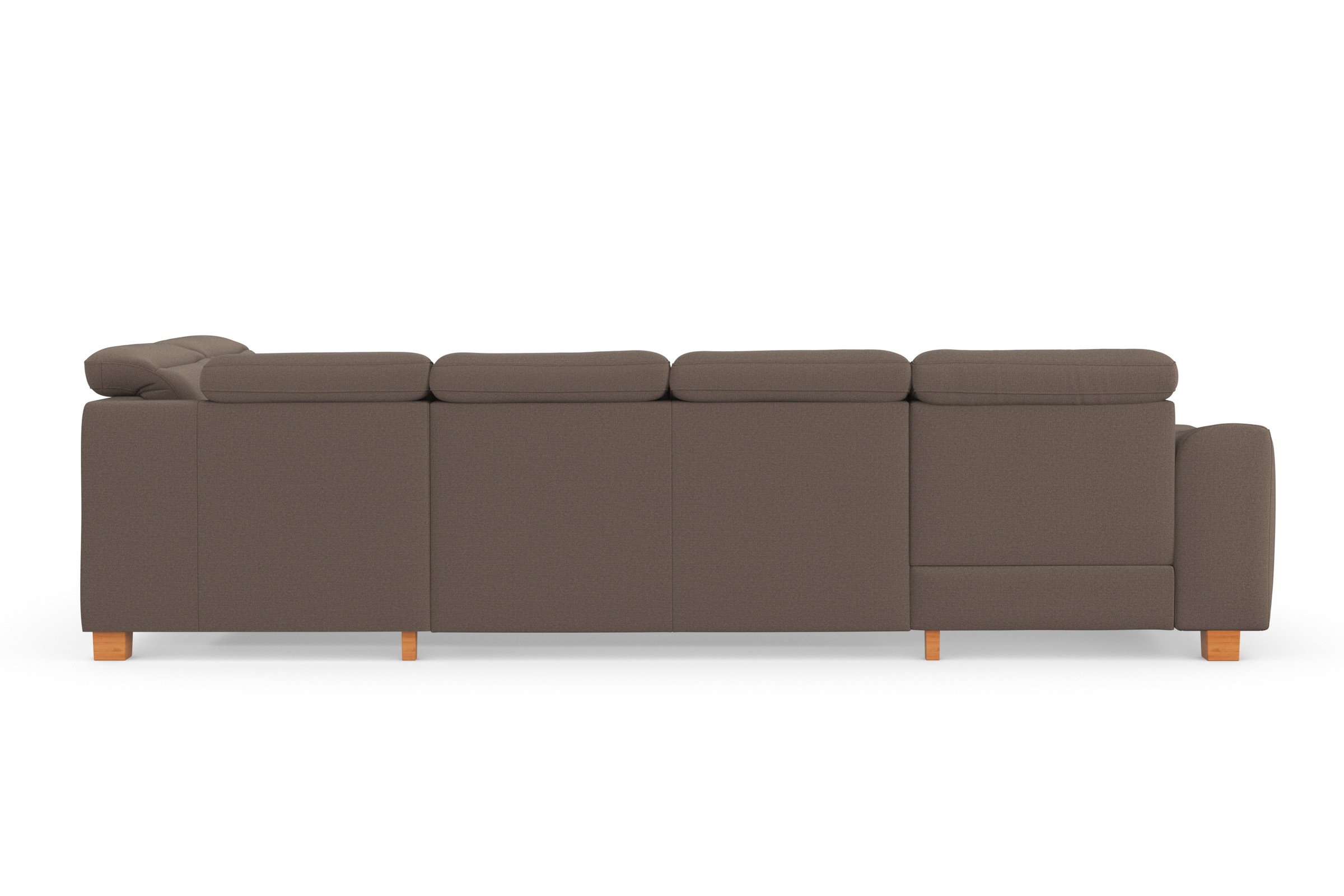 sit&more Wohnlandschaft »Dundee U-Form«, mit Federkern und Massivholzfüßen, wahlweise mit Kopfteilverstellung