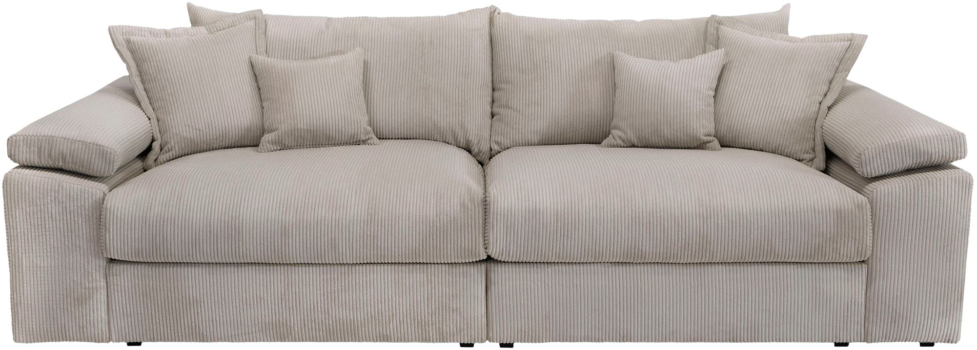 Home affaire Big-Sofa »Soft&Cosy XL - Breite 246 cm«, Mega-Sofa, in Cord, Federkern-Polsterung