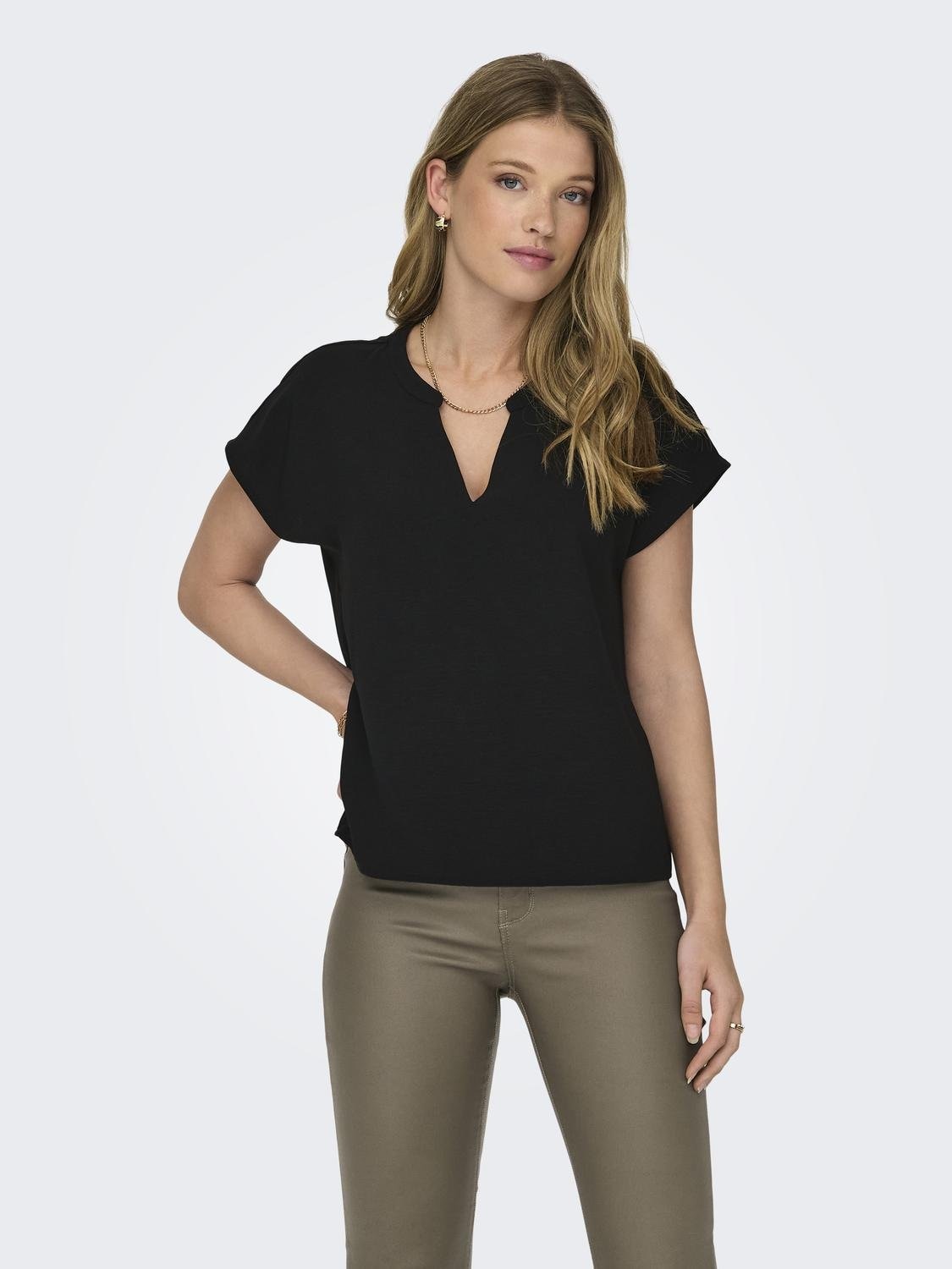 JDY Shirtbluse »JDYLION S/S TOP WVN NOOS«