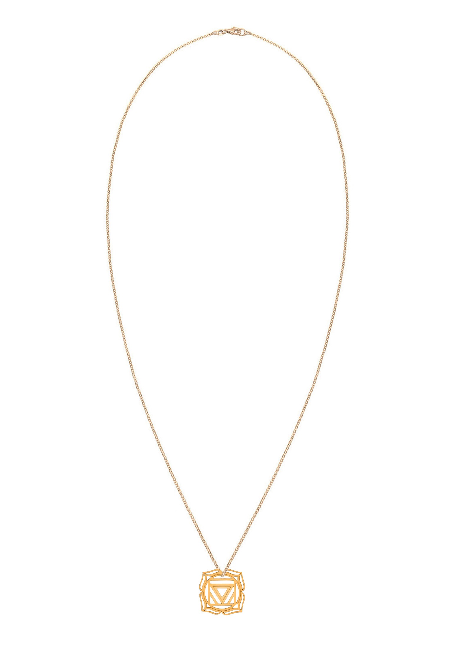 Nenalina Lange Kette »Halskette Muladhara Chakra Symbol Anhänger Spirit 925 Silber«