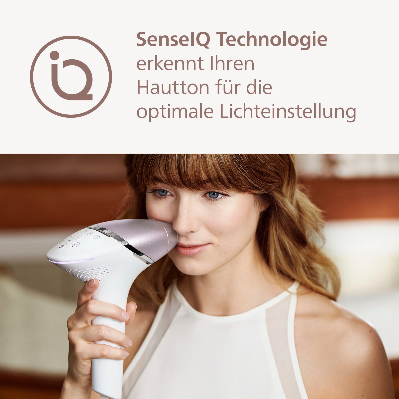 Philips IPL-Haarentferner »Lumea S8000 BRI947/00«, 450.000 Lichtimpulse, 4 Aufsätze (Achseln, Bikinizone, Körper und Gesicht)