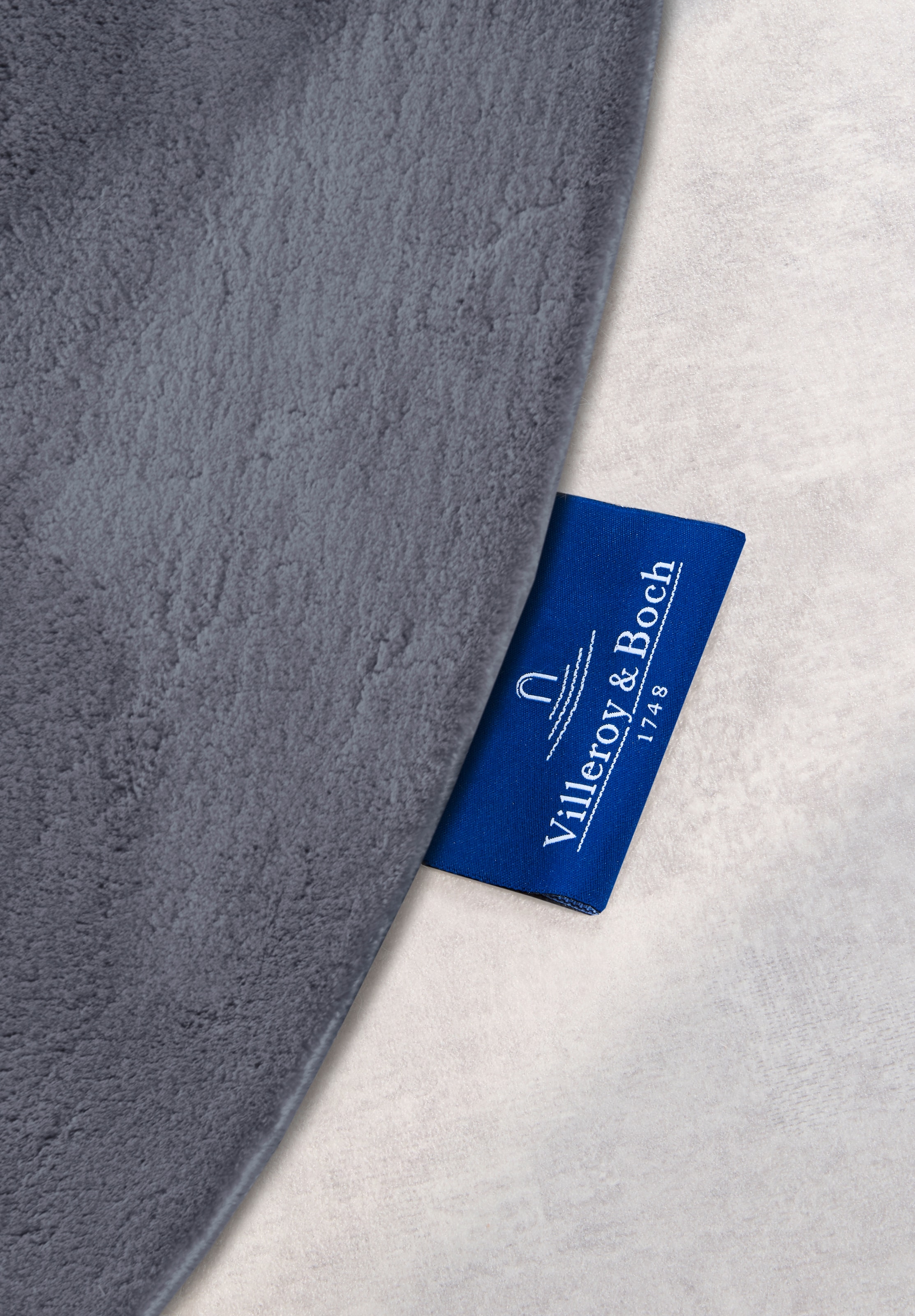 Villeroy & Boch Teppich »Leon«, rund, 15 mm Höhe, Langflor, Shaggy, einfarbig, flauschig, weich, glänzend, modern, uni