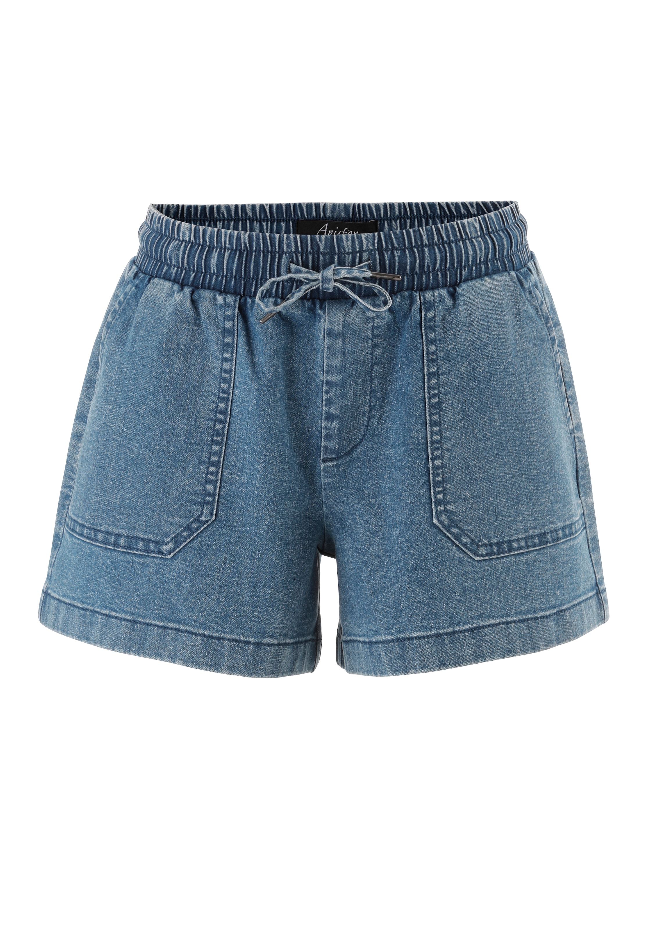 Aniston CASUAL Shorts  in trendiger Used-Waschung