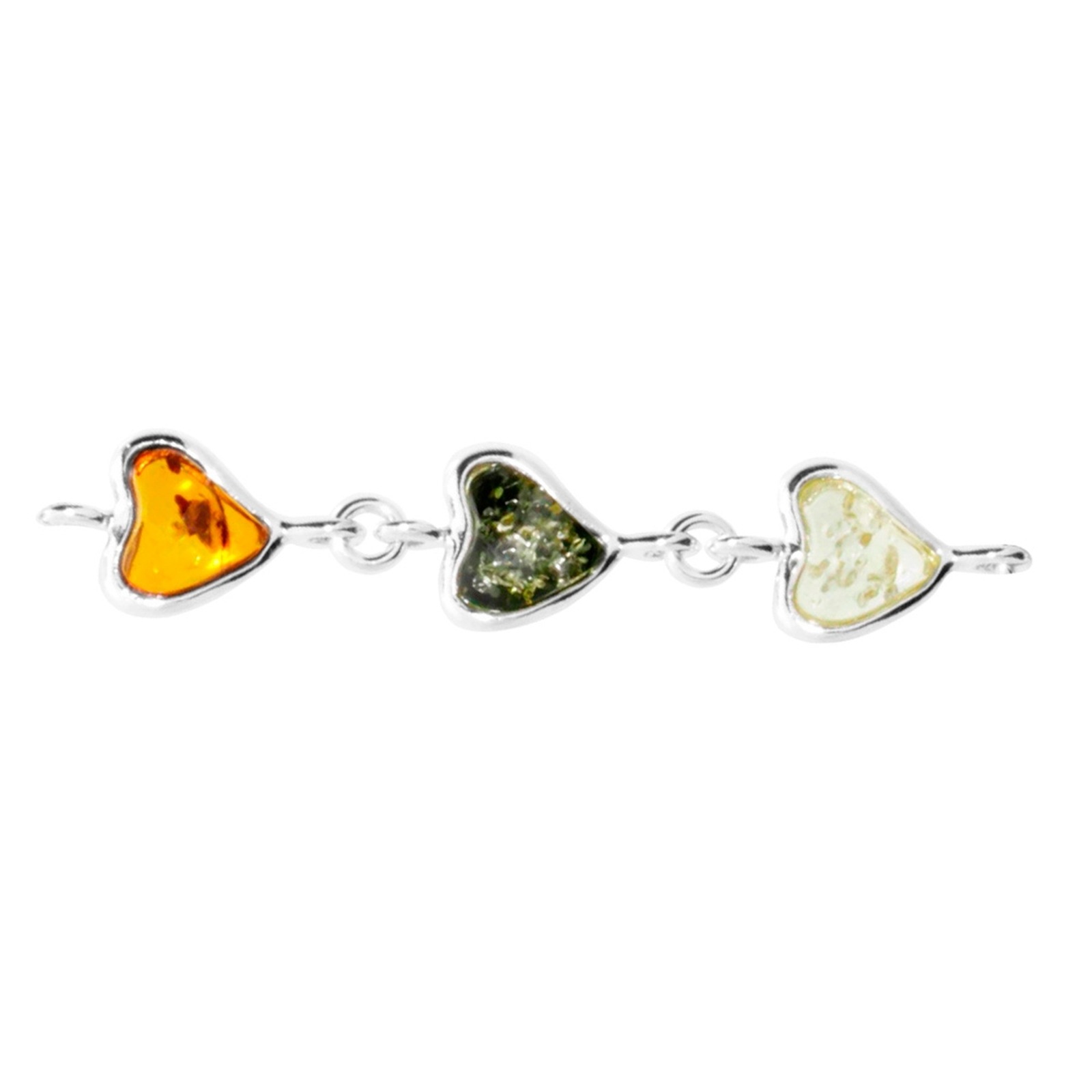 OSTSEE-SCHMUCK Armband »- Herz - Silber 925/000 - Bernstein«