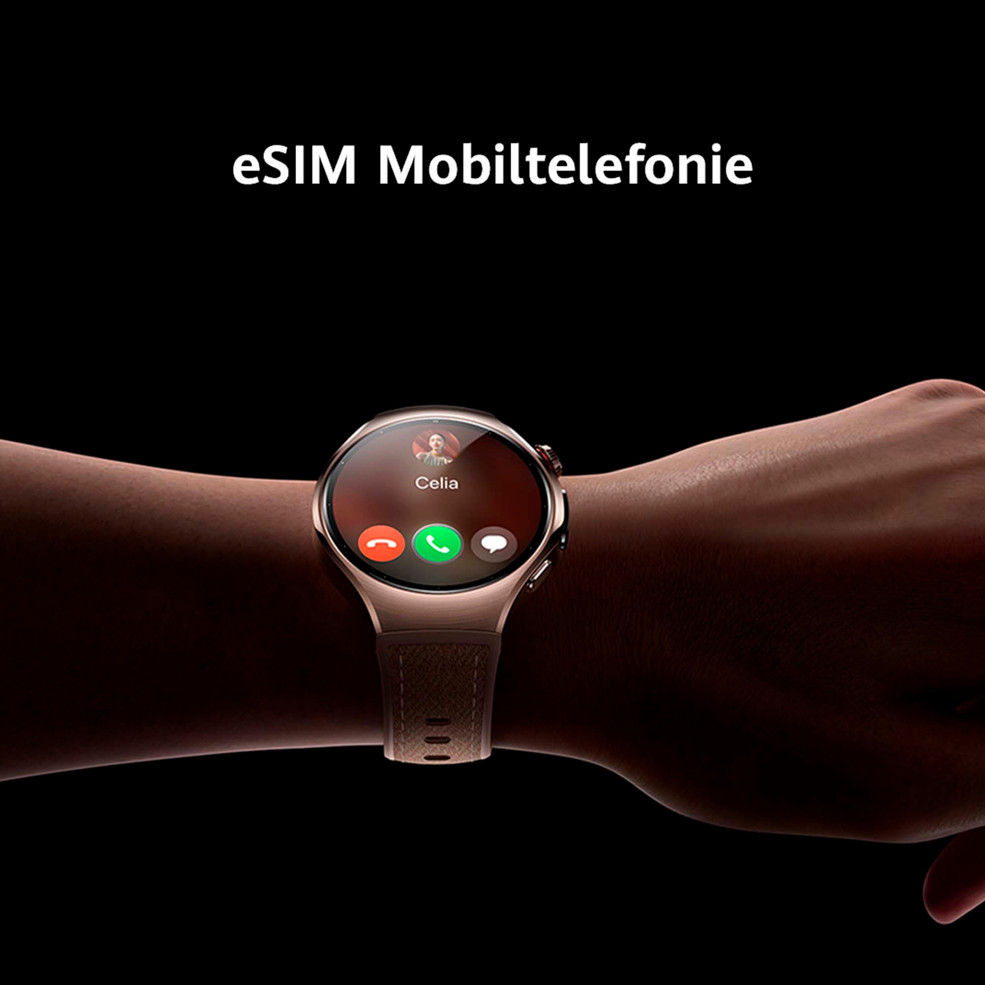 Huawei Smartwatch »WATCH 5 46mm«, (3,8 cm / 1,5 Zoll), 32,00 GB, X-TAP, Health Glance, Titanium, Kompatibel mit iOS & Android