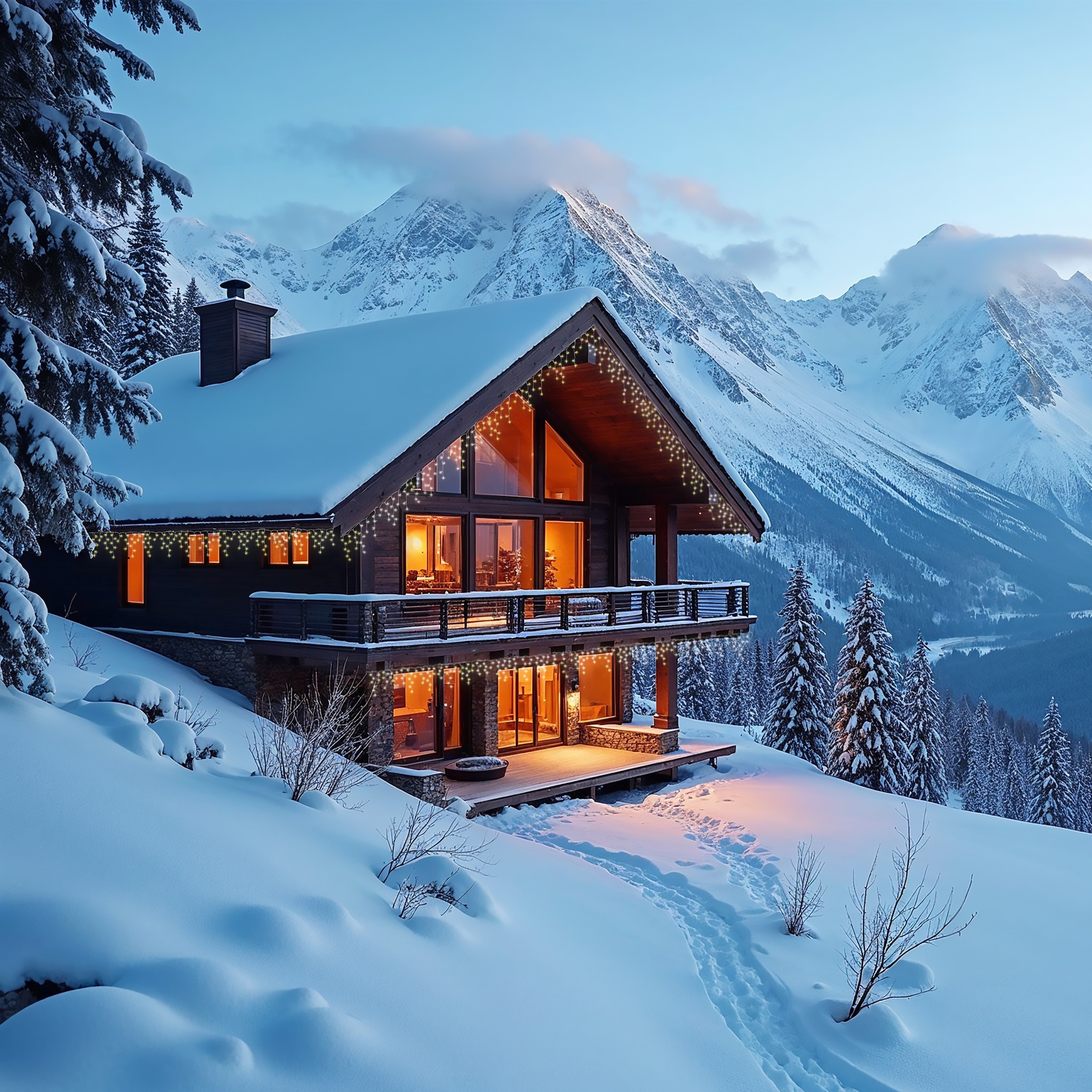 my home LED-Lichterkette »Livva« 240 Stk.-flammig LED-Eisregen Lichterkette, Eiszapfenlicht für draußen, Timer