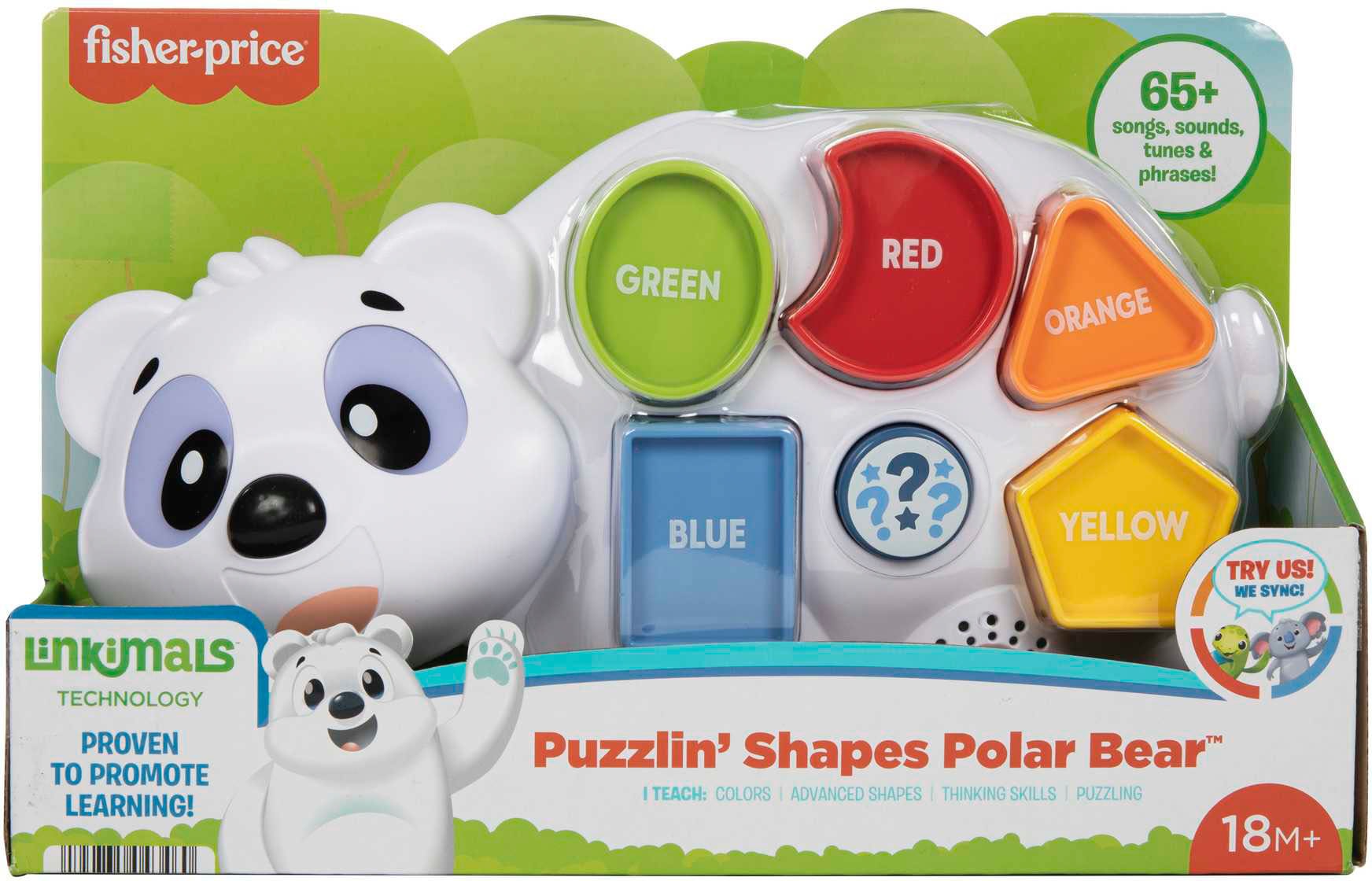 Fisher-Price® Lernspielzeug »BlinkiLinkis Formen Eisbär«, mit Licht und Sound