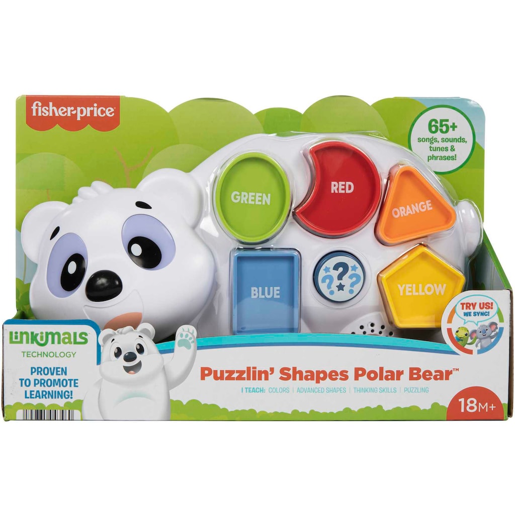 Fisher-Price® Lernspielzeug »BlinkiLinkis Formen Eisbär«, mit Licht und Sound