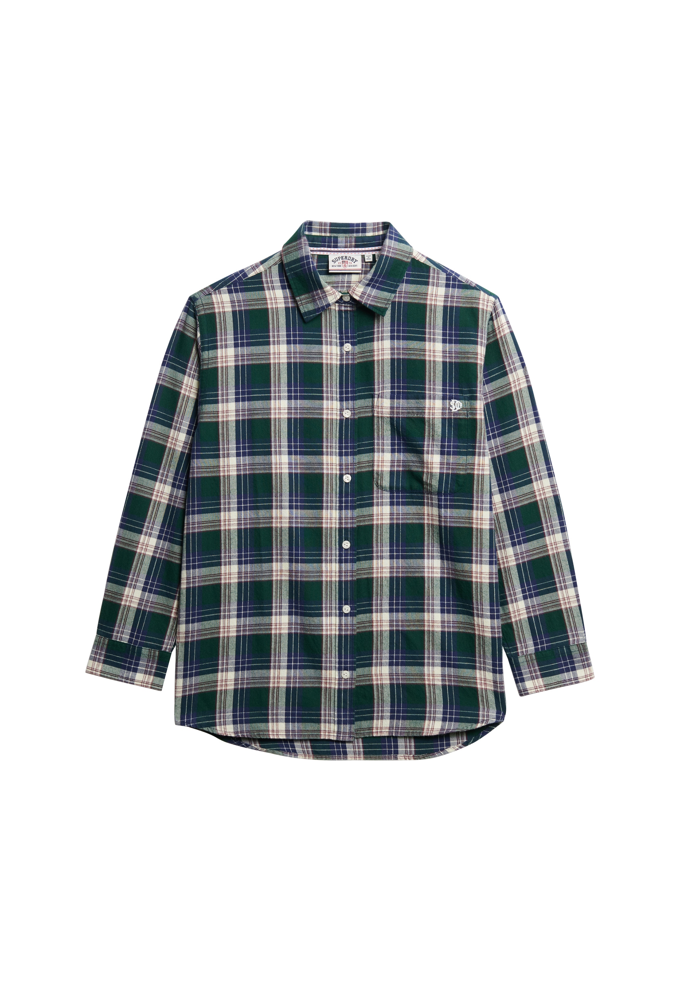 Superdry Karobluse »CHECK FLANNEL BOYFRIEND SHIRT«