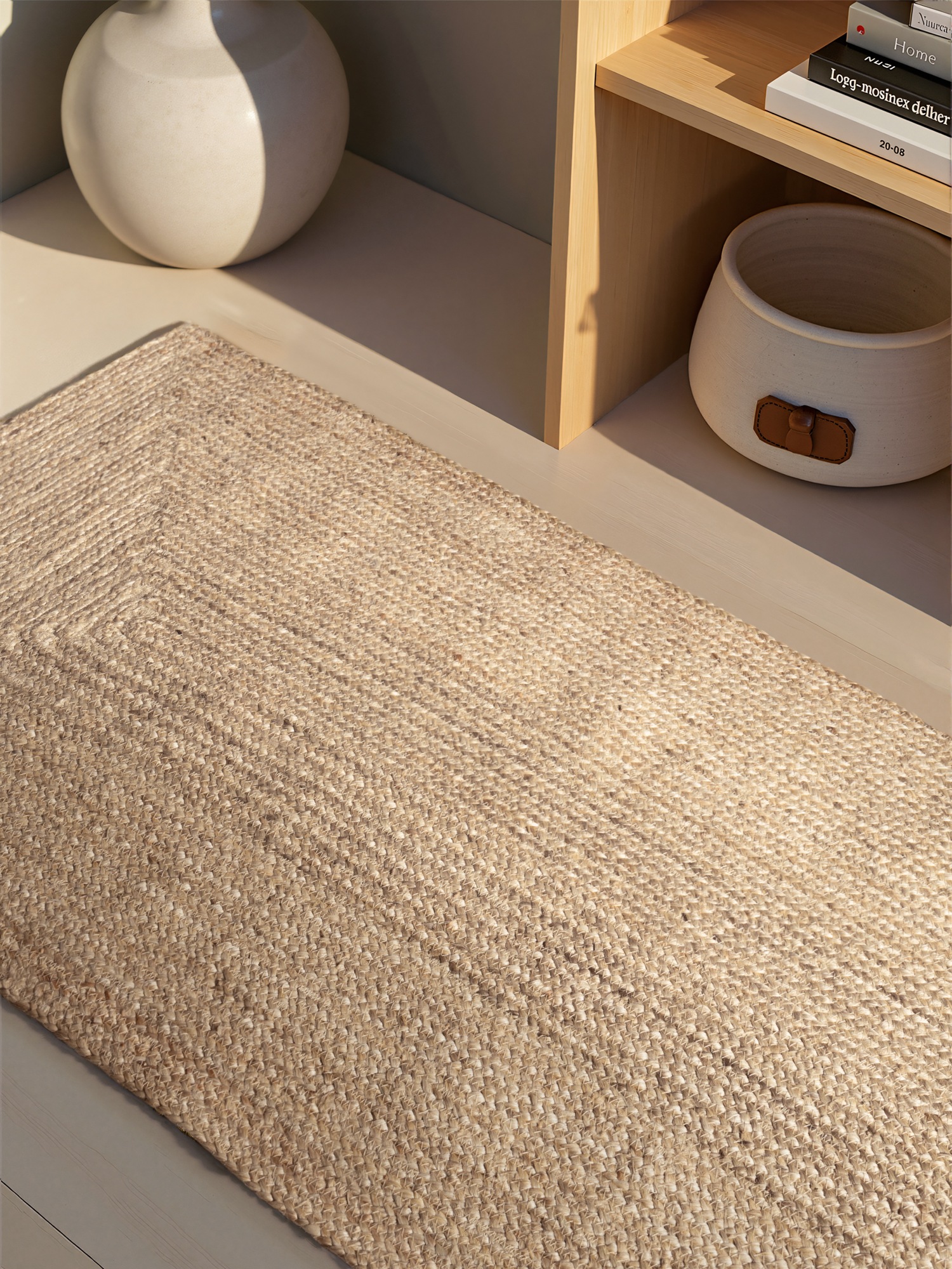 HANSE Home Teppich »Sharmila Juteteppich«, rechteckig, 9 mm Höhe, 100 % Jutefaser, Natur, Wohnzimmer, Esszimmer, Flur, Boho, Skandi