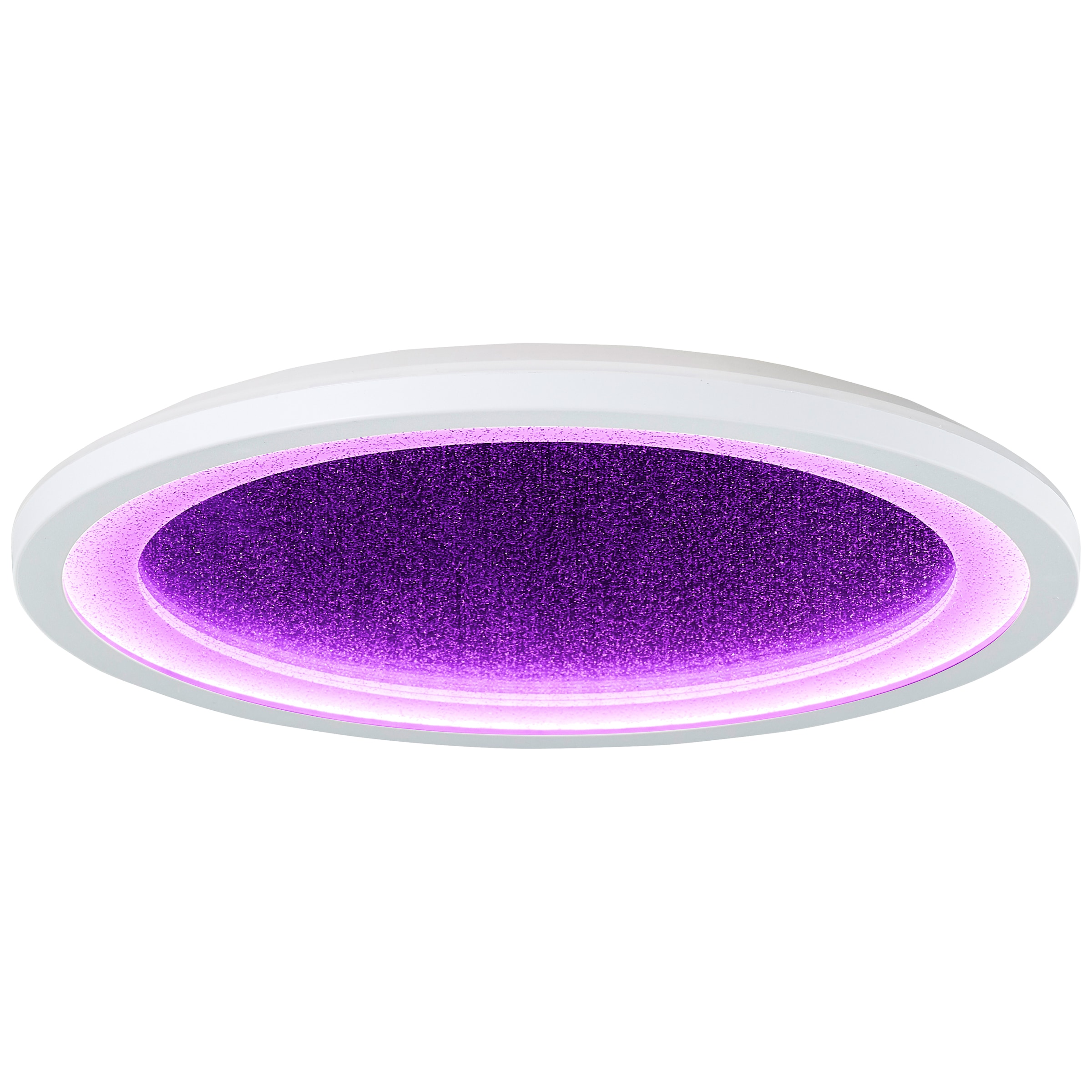 BreLight LED Deckenleuchte »Tanida« 1 Stk. RGB | warmweiß - kaltweiß LED-Deckenlampe, Glitzereffekt, RGB, dimmbar, 2200lm, 3000-6500K, weiß