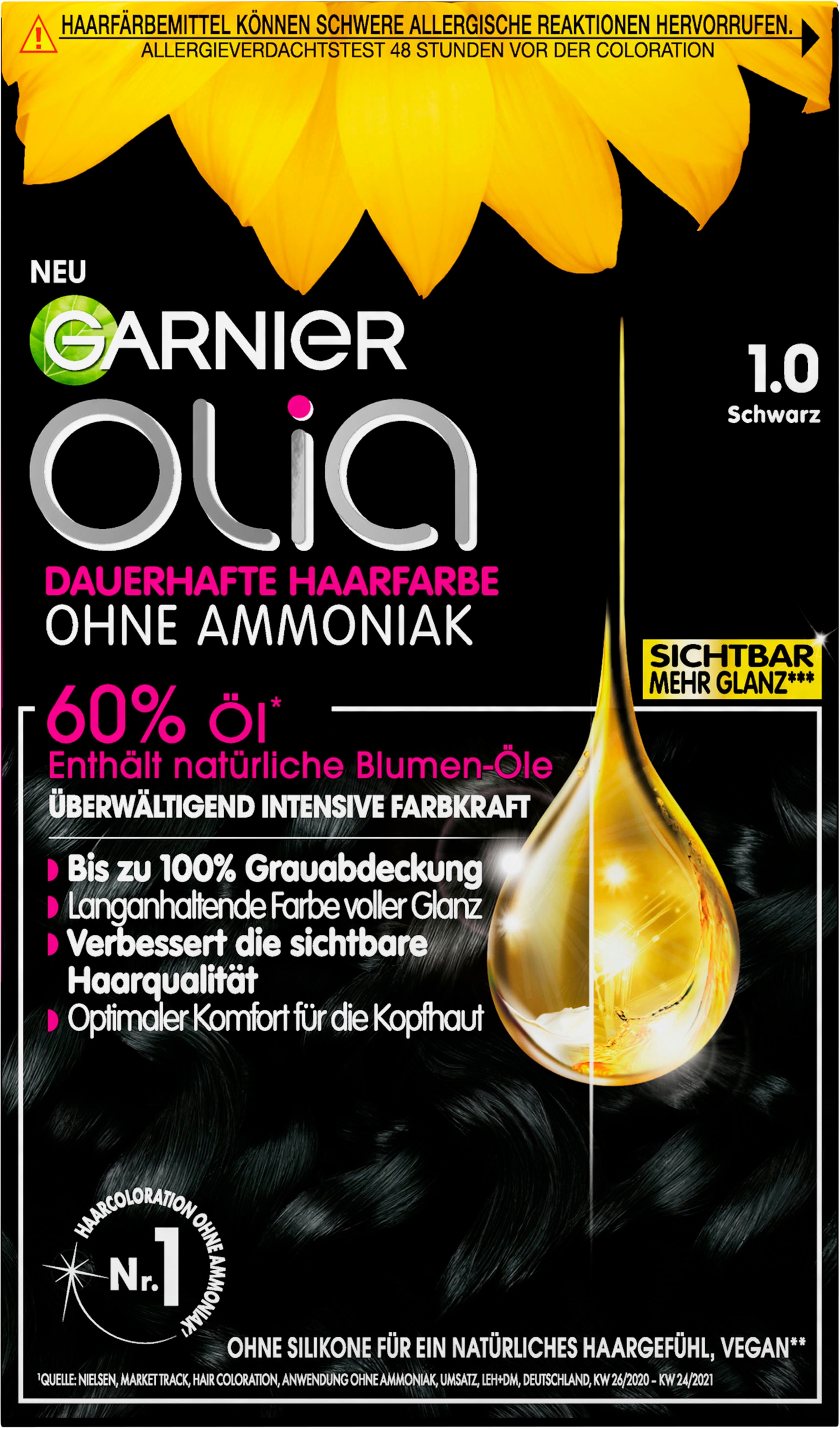 GARNIER Coloration »Garnier Olia dauerhafte Haarfarbe« mit pflegender Formel