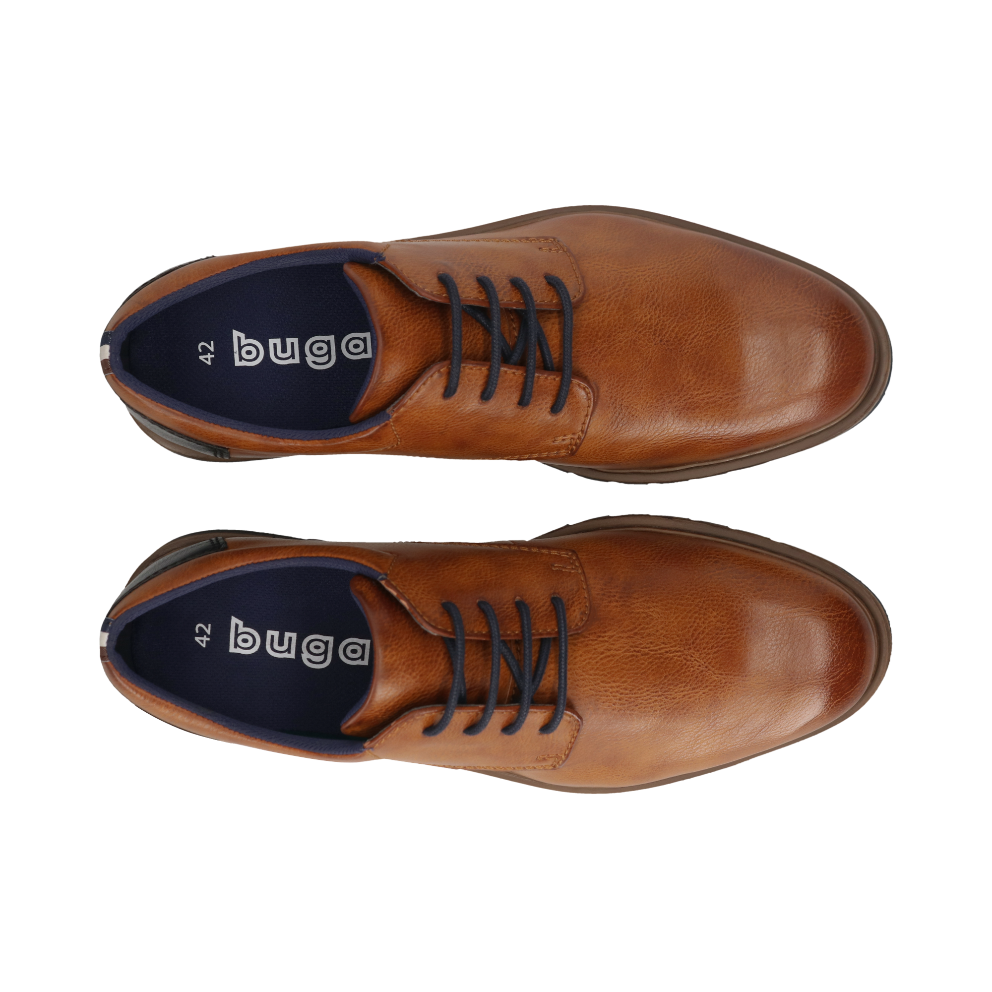 bugatti Schnürschuh  Blockabsatz, Businessschuh, Abendschuh mit Logoprägung