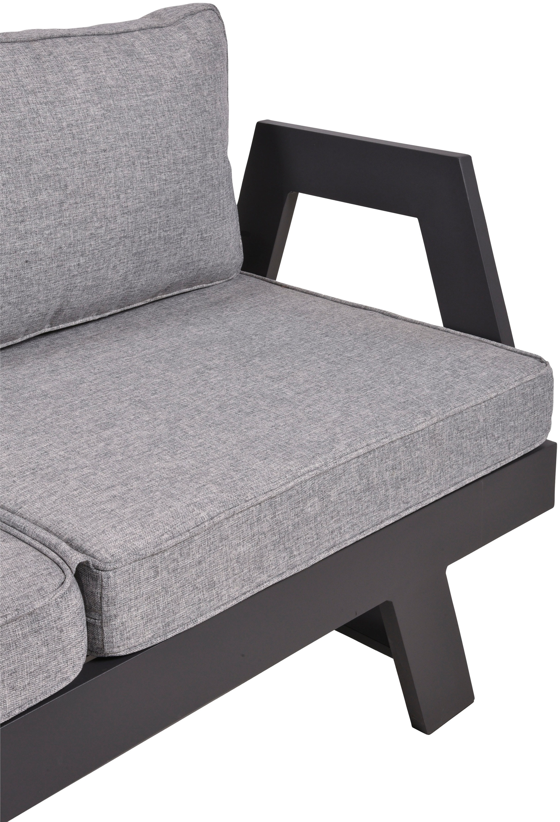 Garden Pleasure Gartenlounge-Set »DONNA«, (1x Eckbank, 1 Tisch/Hocker), inkl. Auflagen