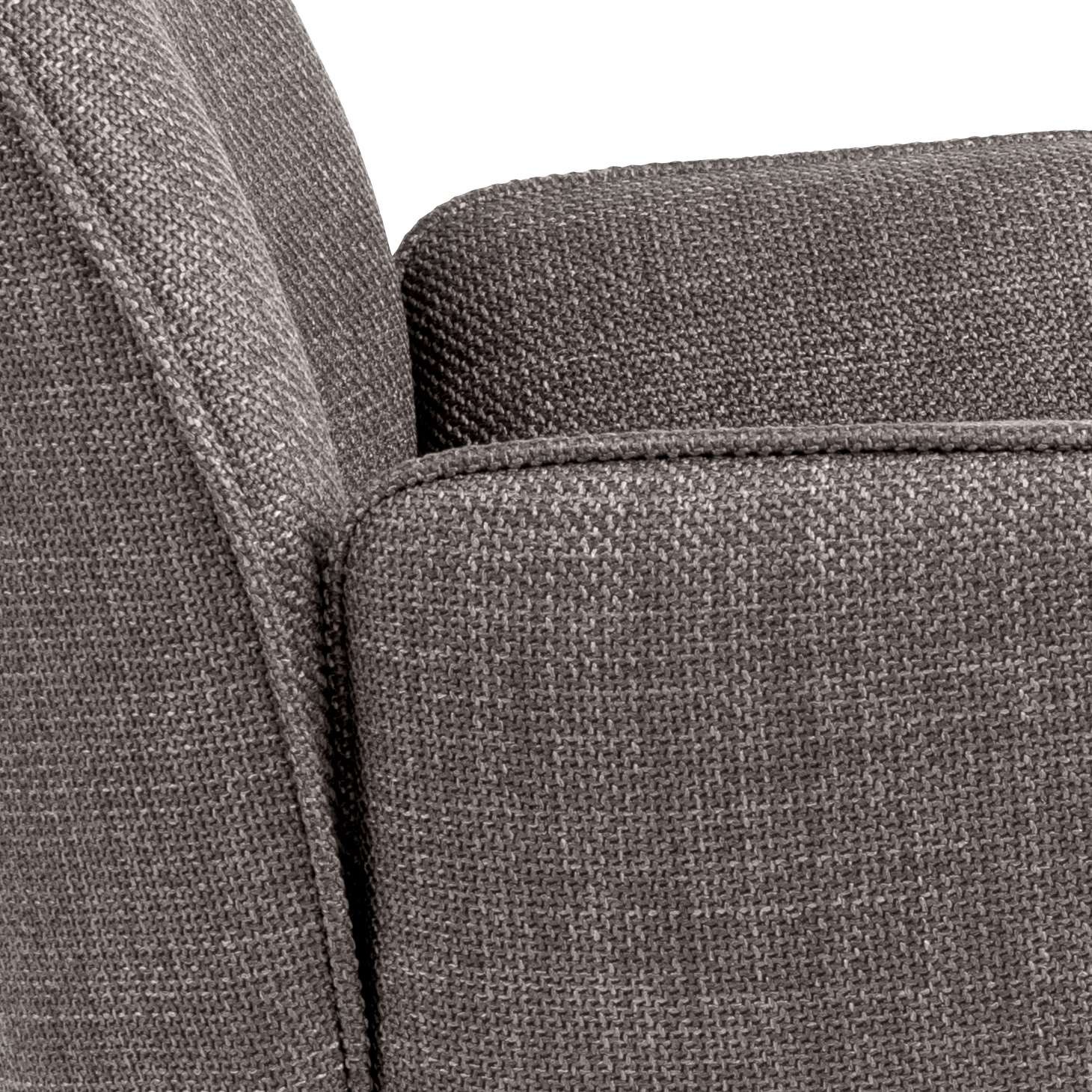 ACTONA GROUP Esszimmerstuhl »Glenda, gepolsterter komfortabel Stuhl mit Armlehnen, drehbar, 2er-Set« () gepolstert, mit Armlehne, schwarze Stahlbeine, drehbar, 2er-Set