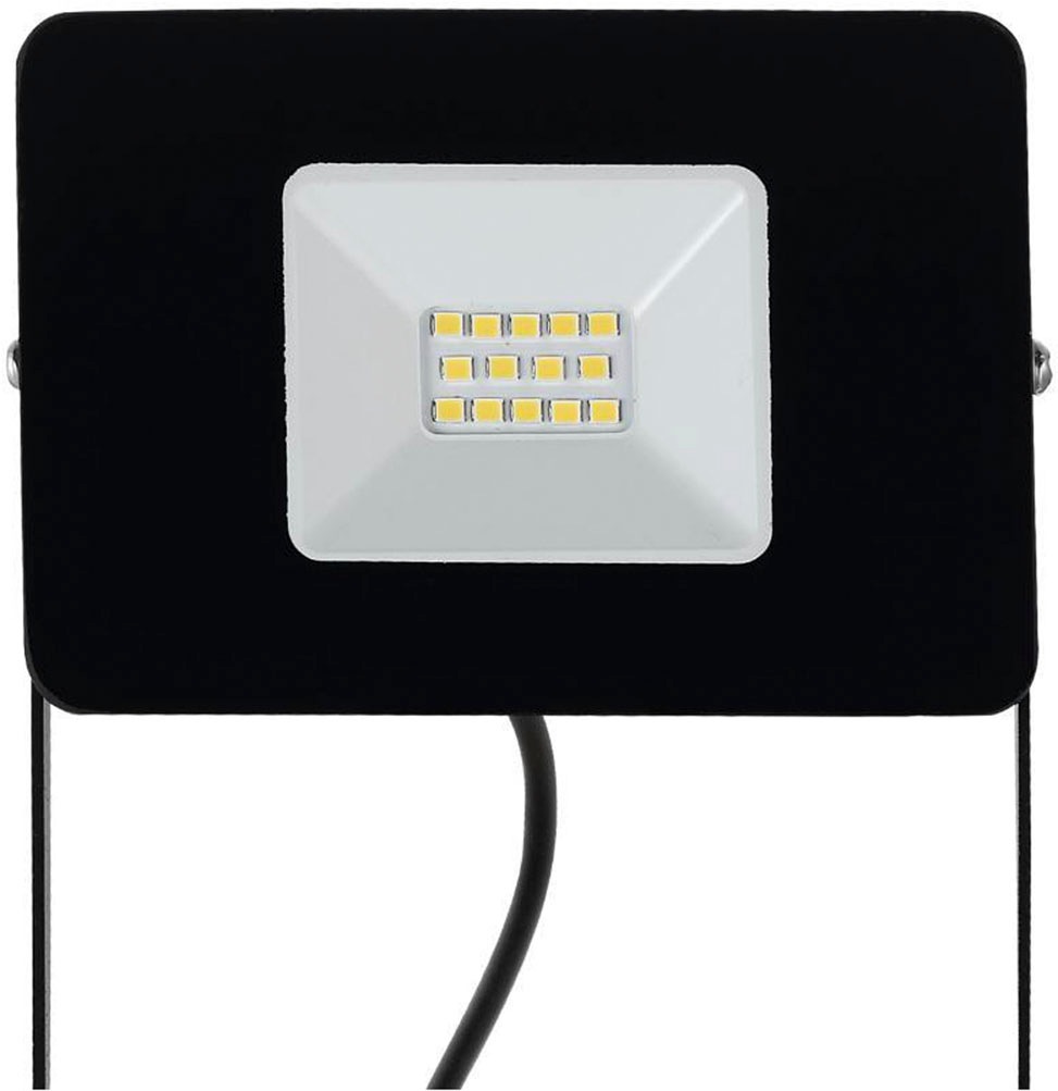 EGLO LED Gartenstrahler »FAEDO 4 Außenstrahler, schwarz, inkl. Erdspieß, IP65, Außenbeleuchtung«, 1 flammig, Leuchtmittel LED-Board | LED fest integriert, Außenlampe, Fluter, Garten, Terasse, Alu, verstellbar, 31x11,5x3,5cm