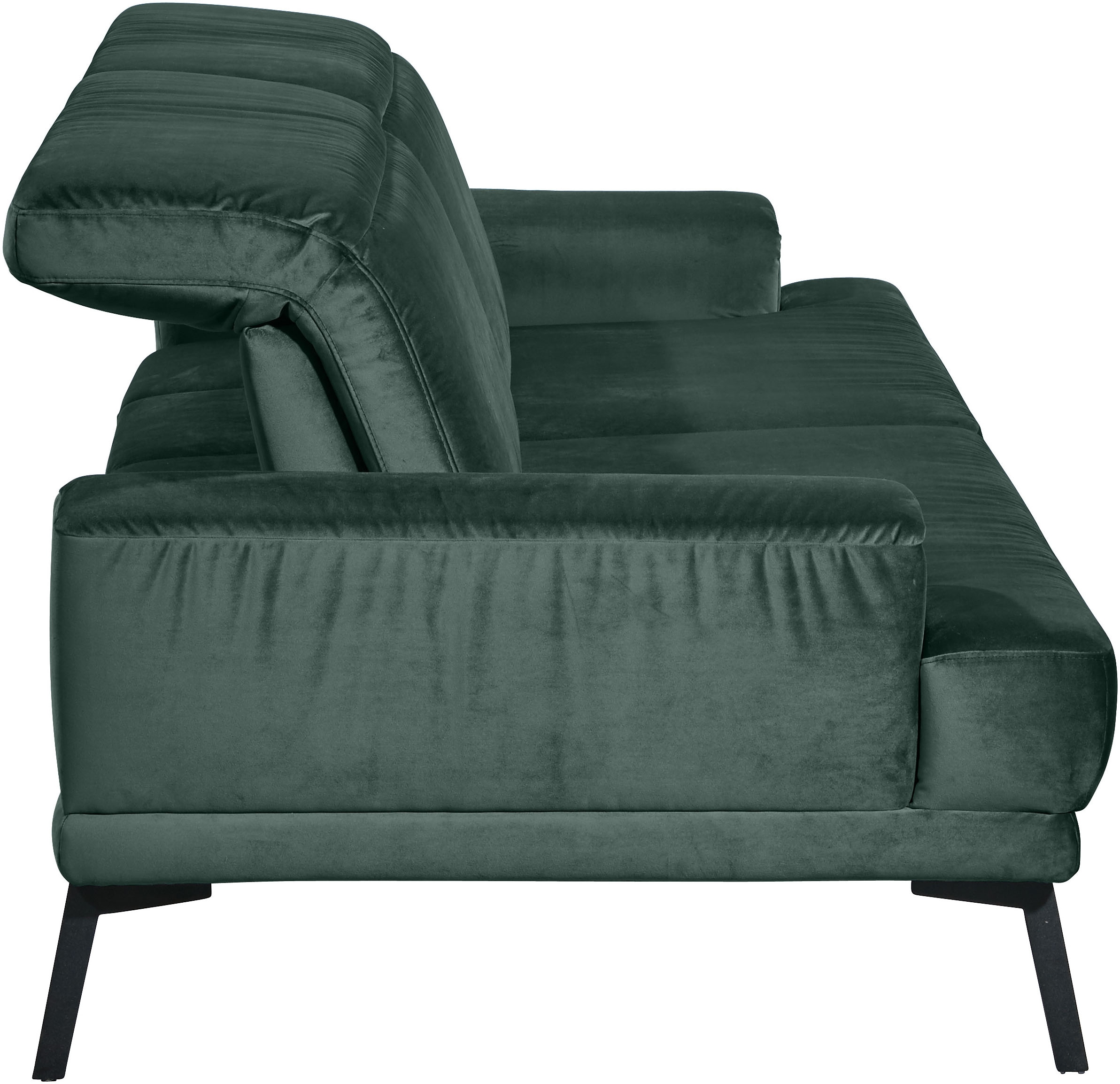 Musterring 3-Sitzer »MR 4580«, inkl. Kopf- und Sitztiefenverstellung, Fuß schwarz, B228 x T103 cm