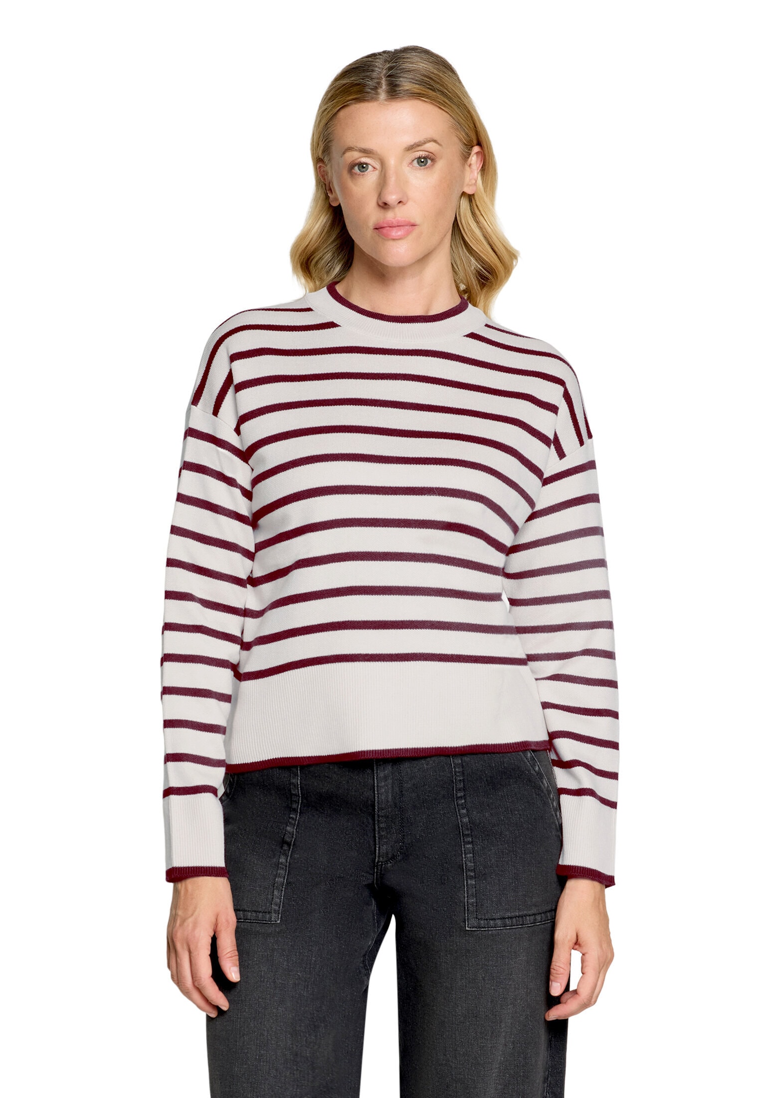 Betty&Co Strickpullover »Strickpullover mit Streifen«