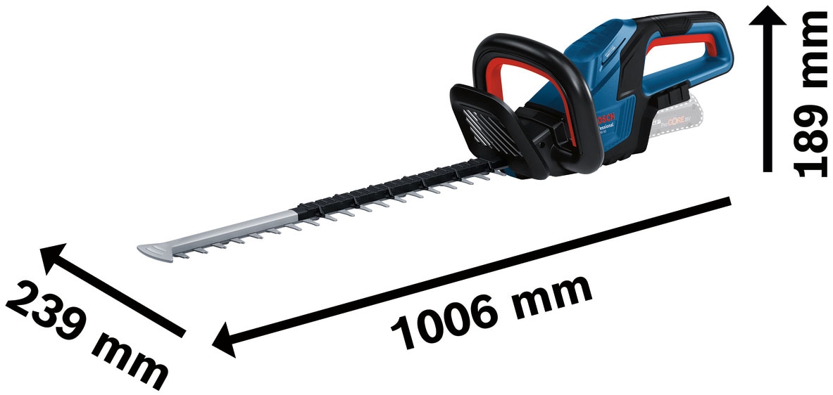 Bosch Professional Akku-Heckenschere »»GHE 18V-50 Professional««, ohne Akku, ohne Ladegerät