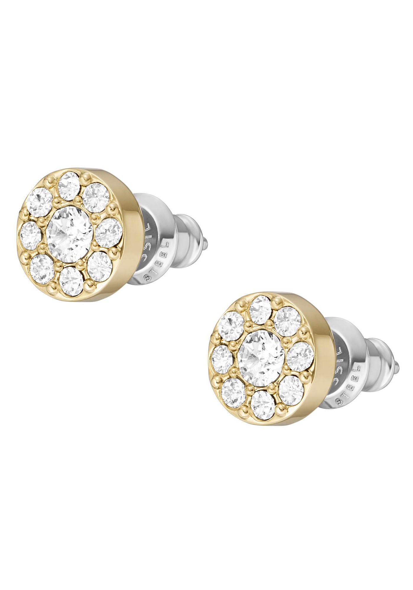 Fossil Paar Ohrstecker »JEWELRY, JF04375710«, mit Zirkonia (synth.)