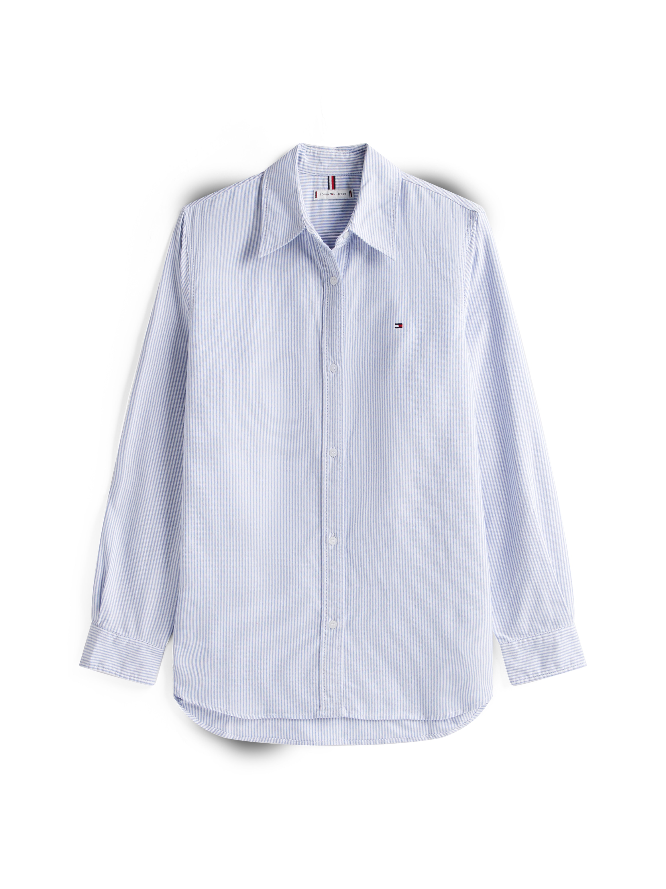 Tommy Hilfiger Hemdbluse »OXFORD RELAXED FIT SHIRT«, mit aufgestickter Flag