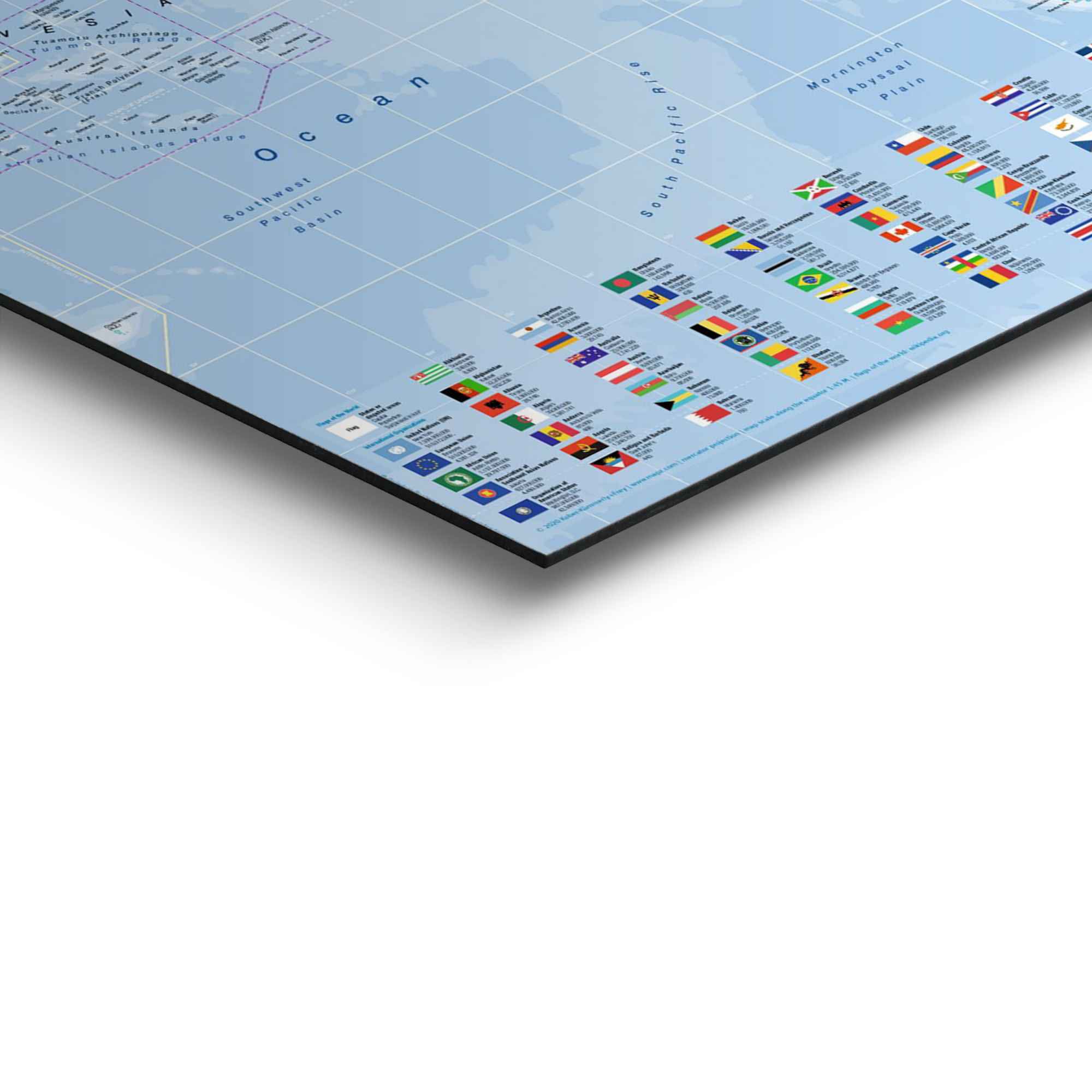 Reinders! Wandbild »Wandbild Weltkarte Fahnen - Englisch«, Weltkarte, (1 St.)