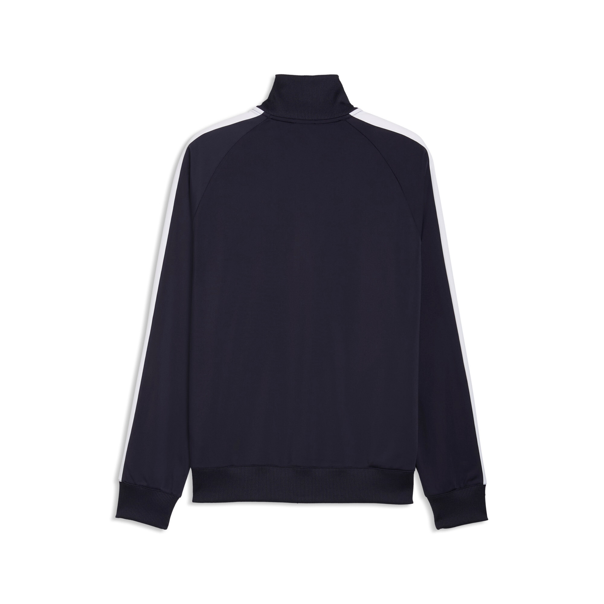 PUMA Trainingsjacke »T7 FOUNDATION POLY TRACK JACKET« ohne Kapuze mit Stehkragen, mit Reißverschlusstaschen, Regular Fit