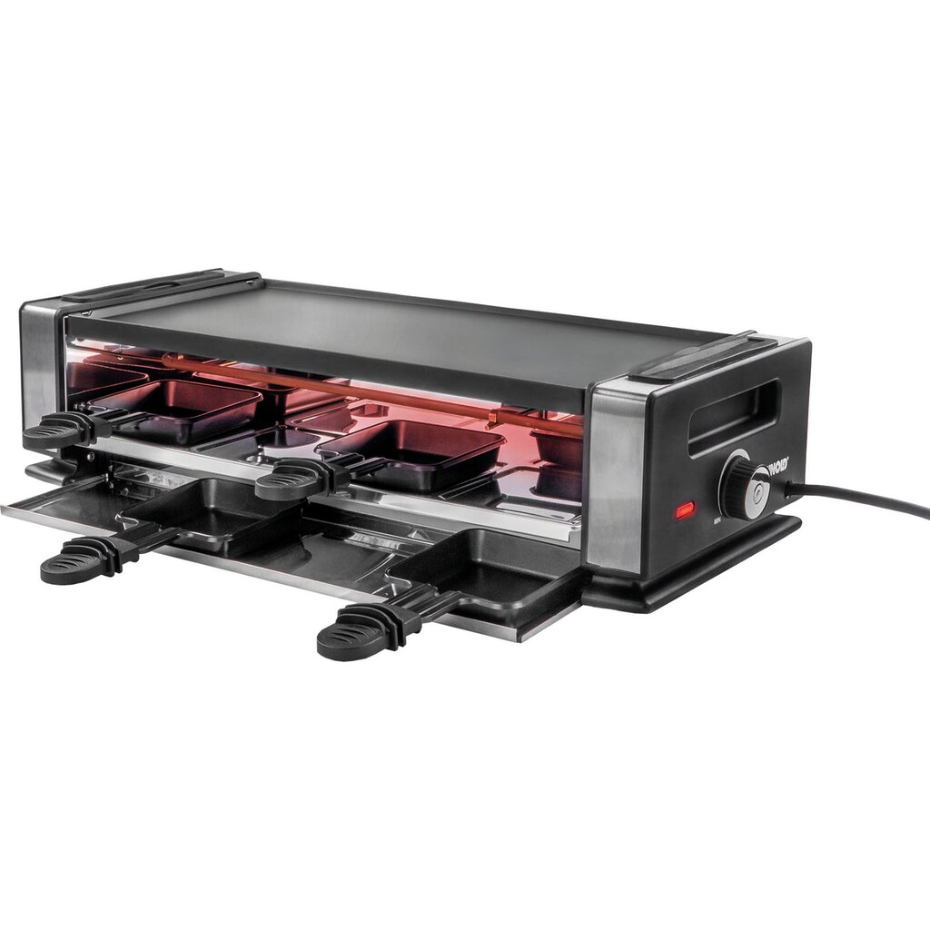 Unold Raclette »Delice Basic 48760«, 8 St. Raclettepfännchen, 1200 W